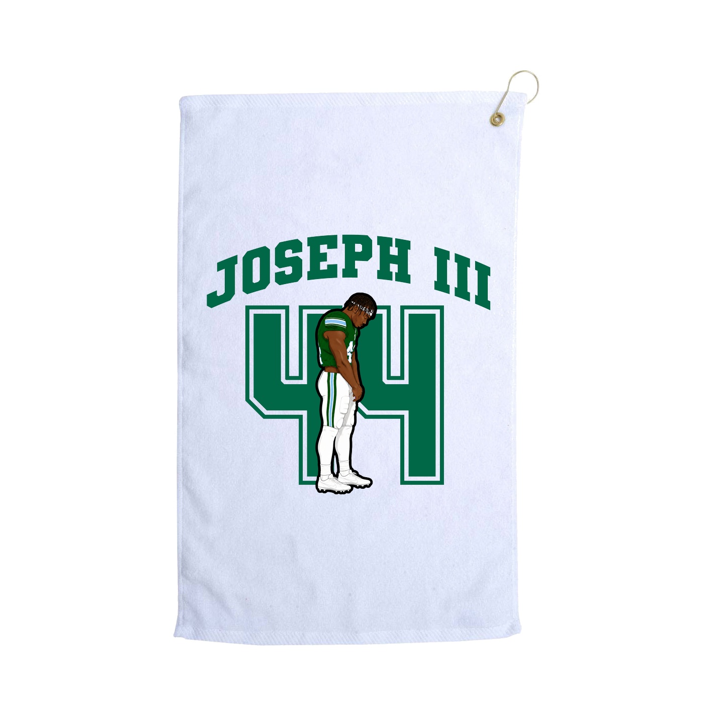 Golf Towel — Number in White