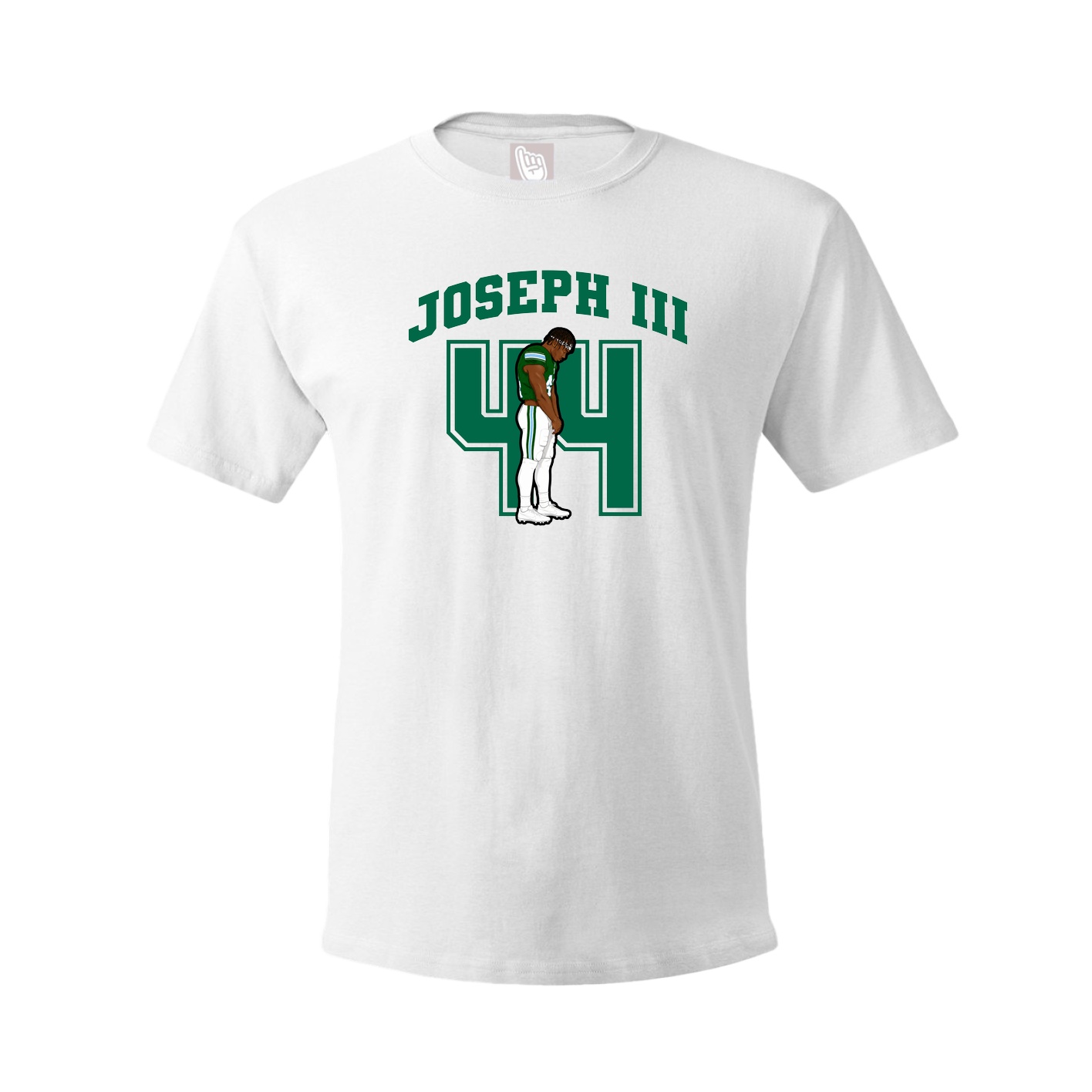 Youth Tee — Number in White