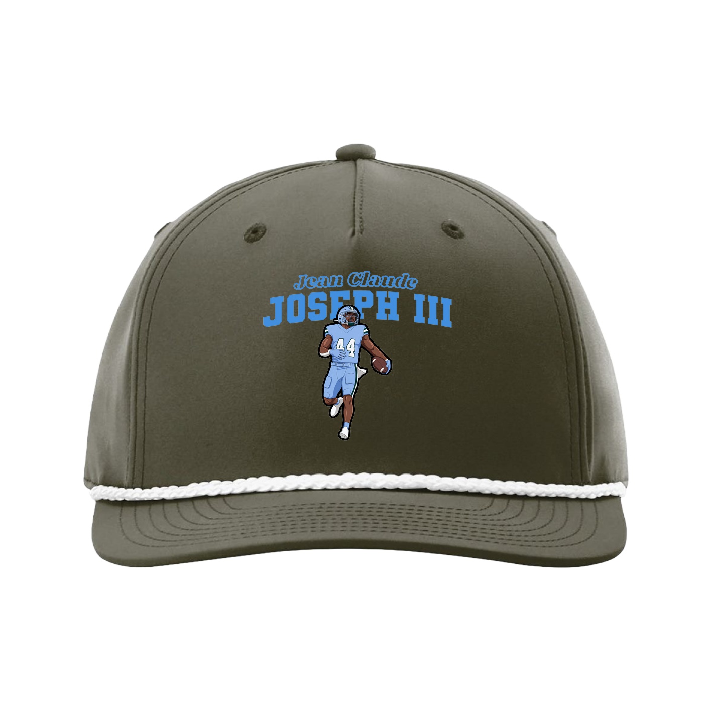 Five-Panel Classic Rope Cap — Name Arch in Green