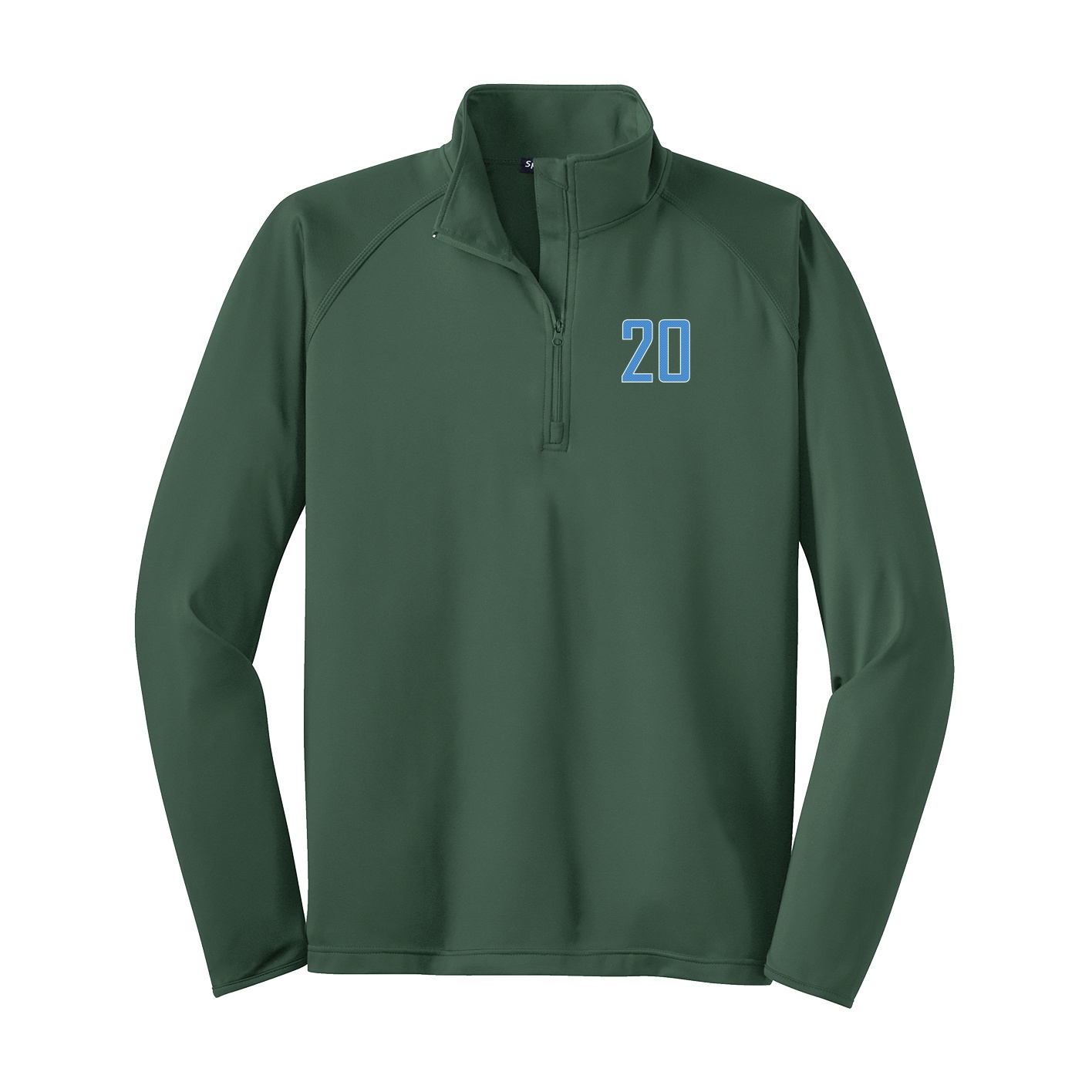Q-Zip Pullover — Front Shirsy in Green