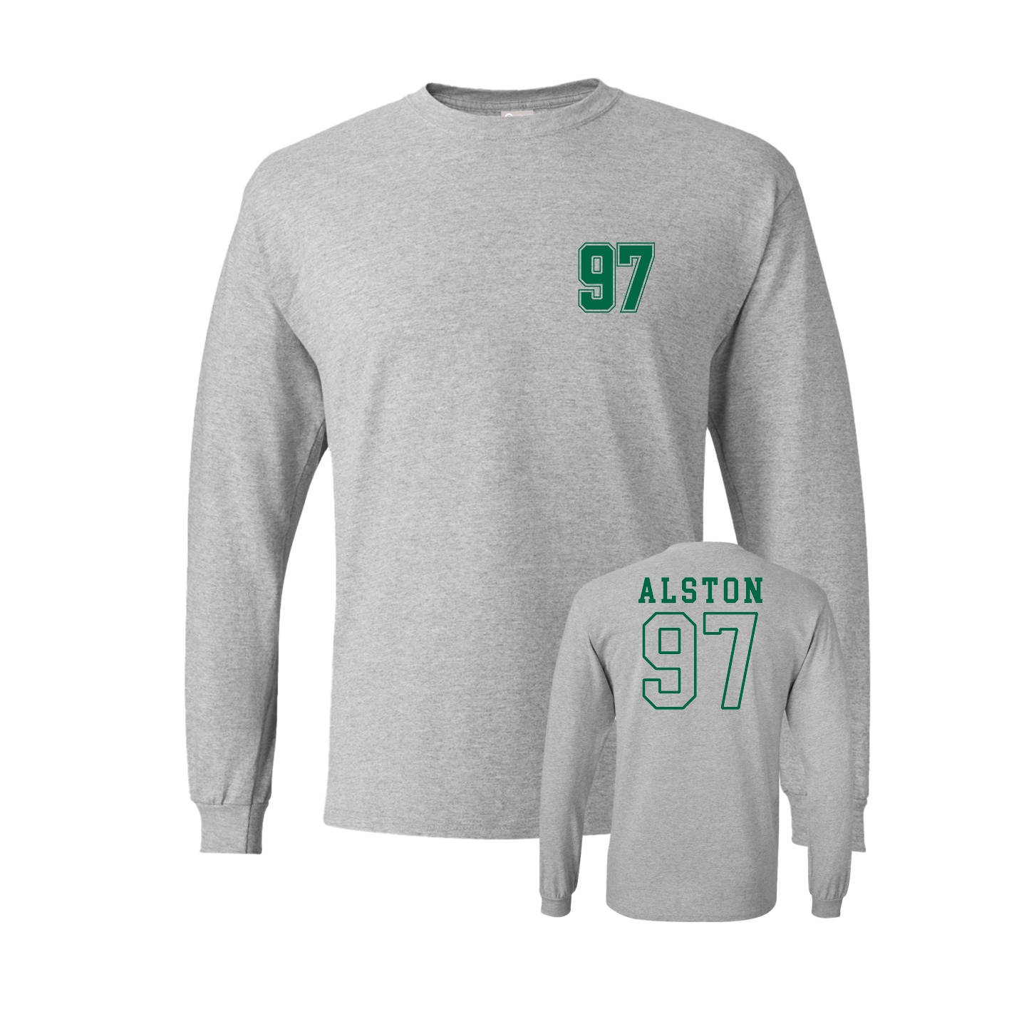 Long Sleeve Tee — Chest Back in Grey