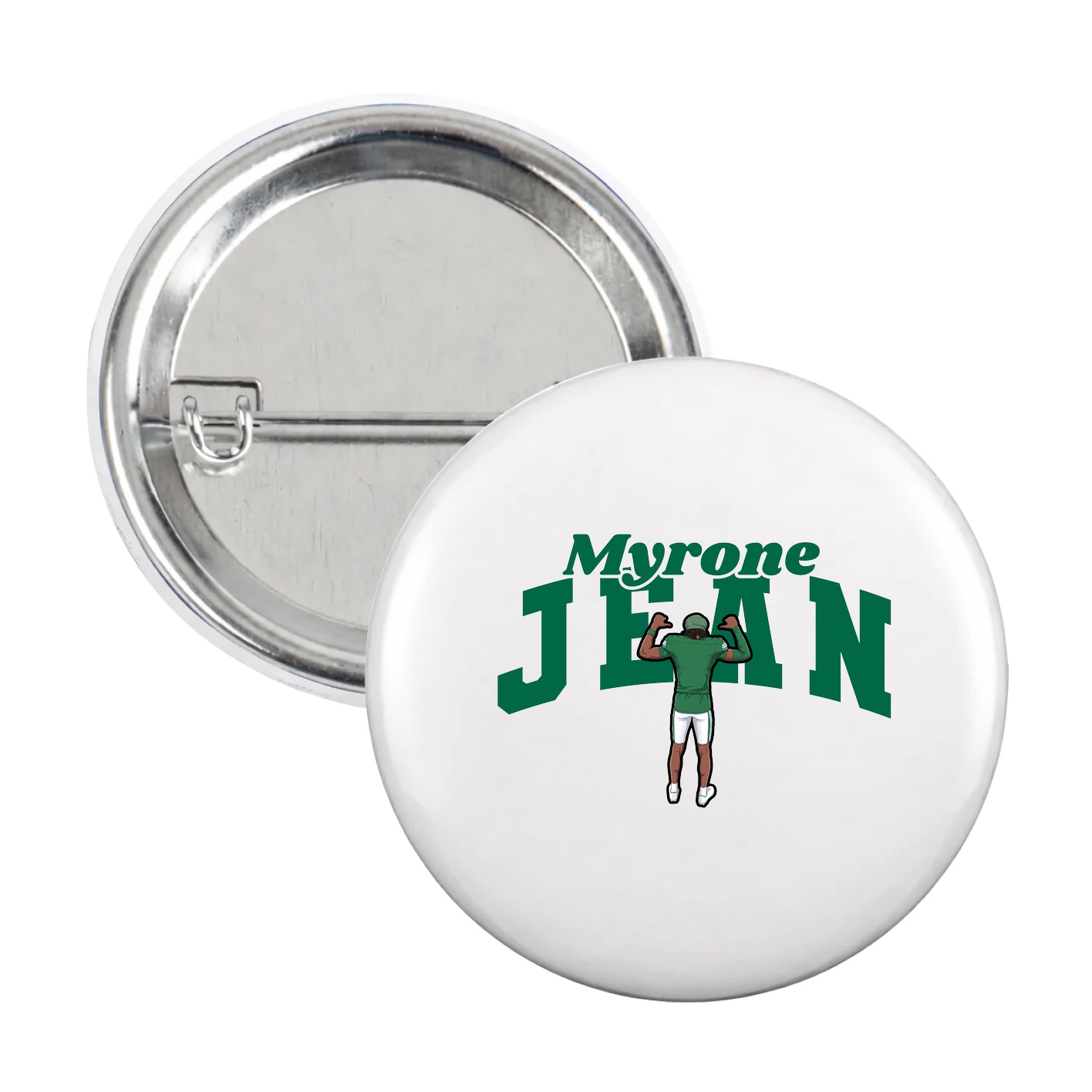 Game Day Button — Signature Arch in White