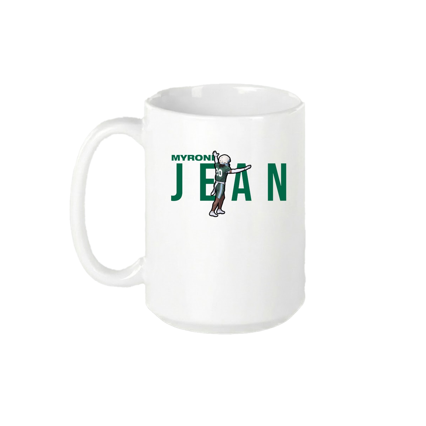 15oz Coffee Mug — Player Name in White