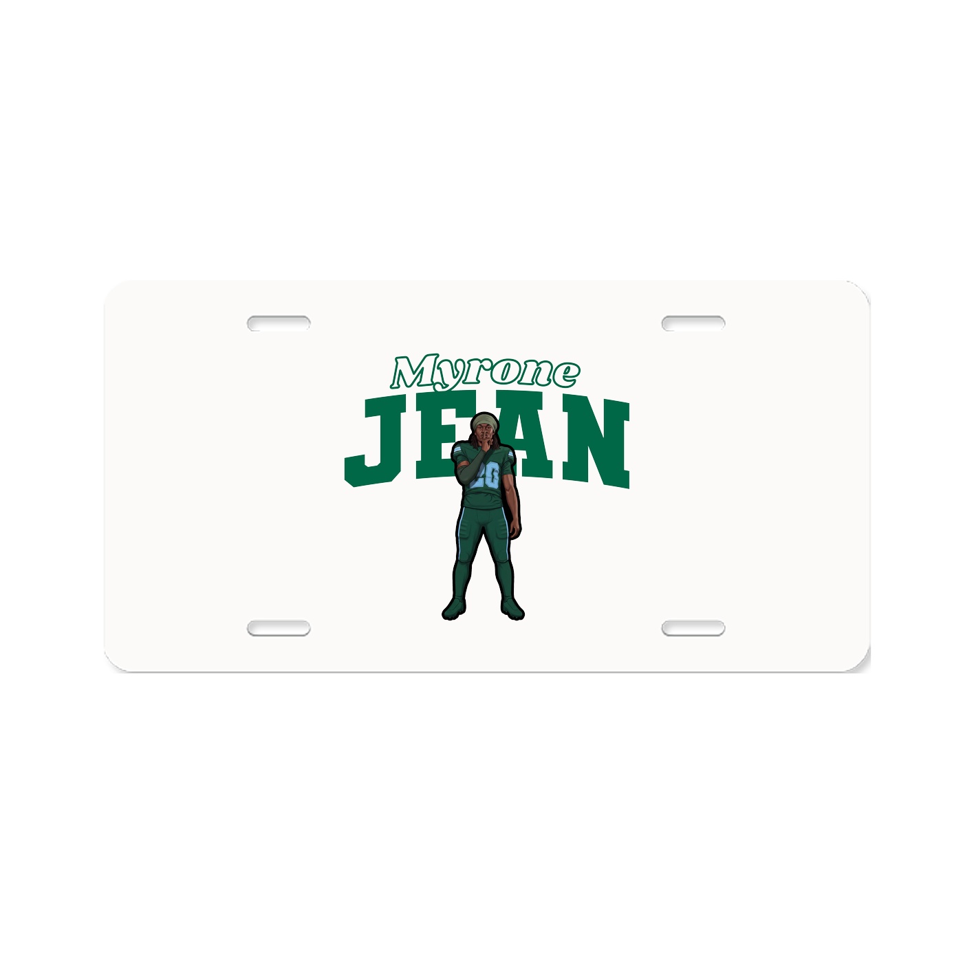 License Plate — Name Arch in Classic