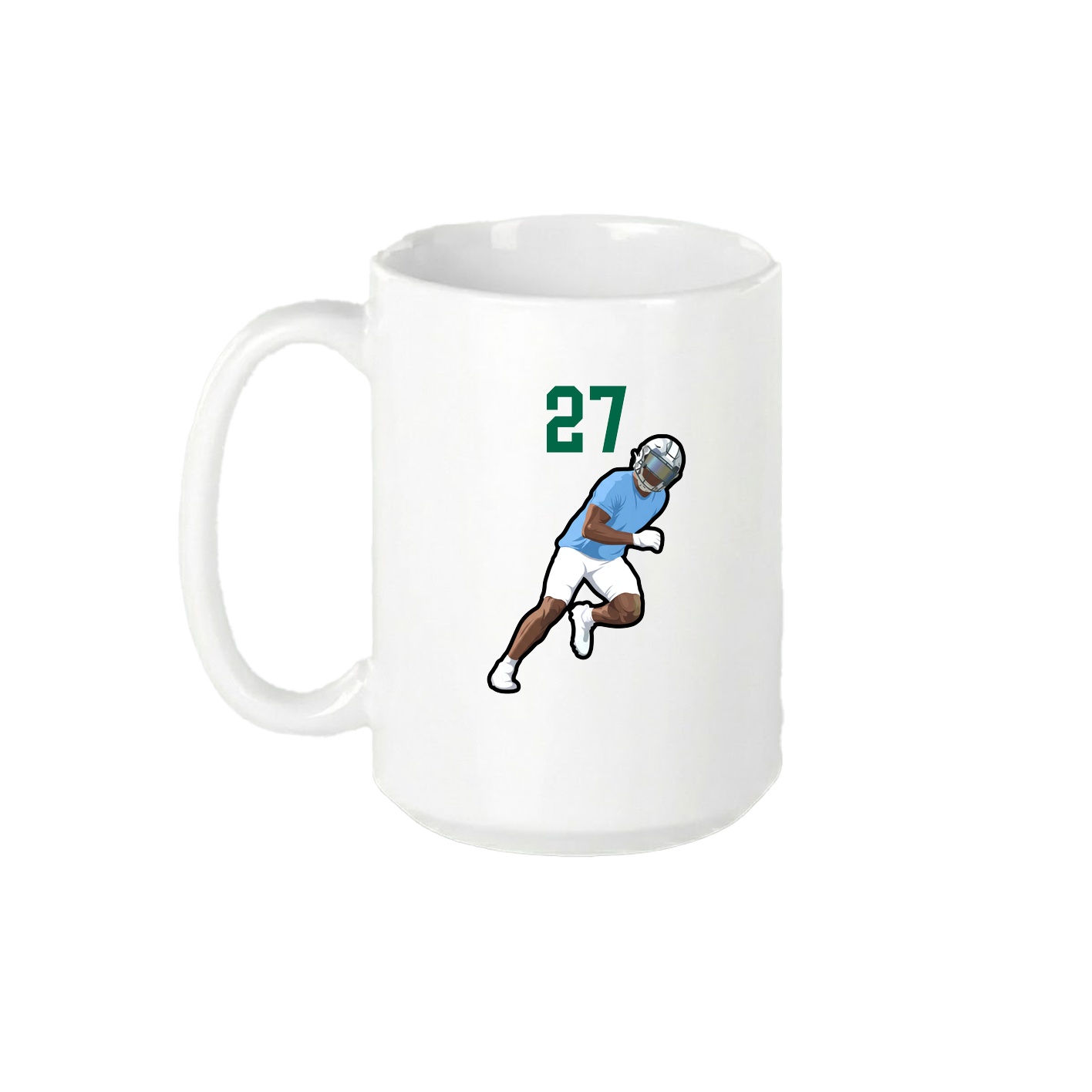 15oz Coffee Mug — Number Top in White