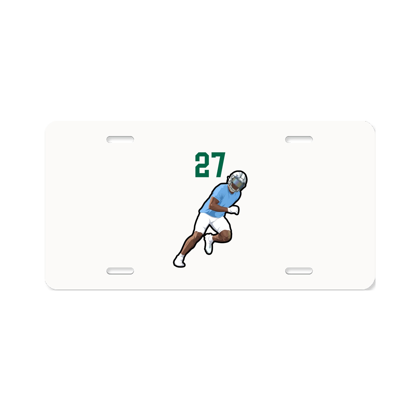 License Plate — Number Top in Classic