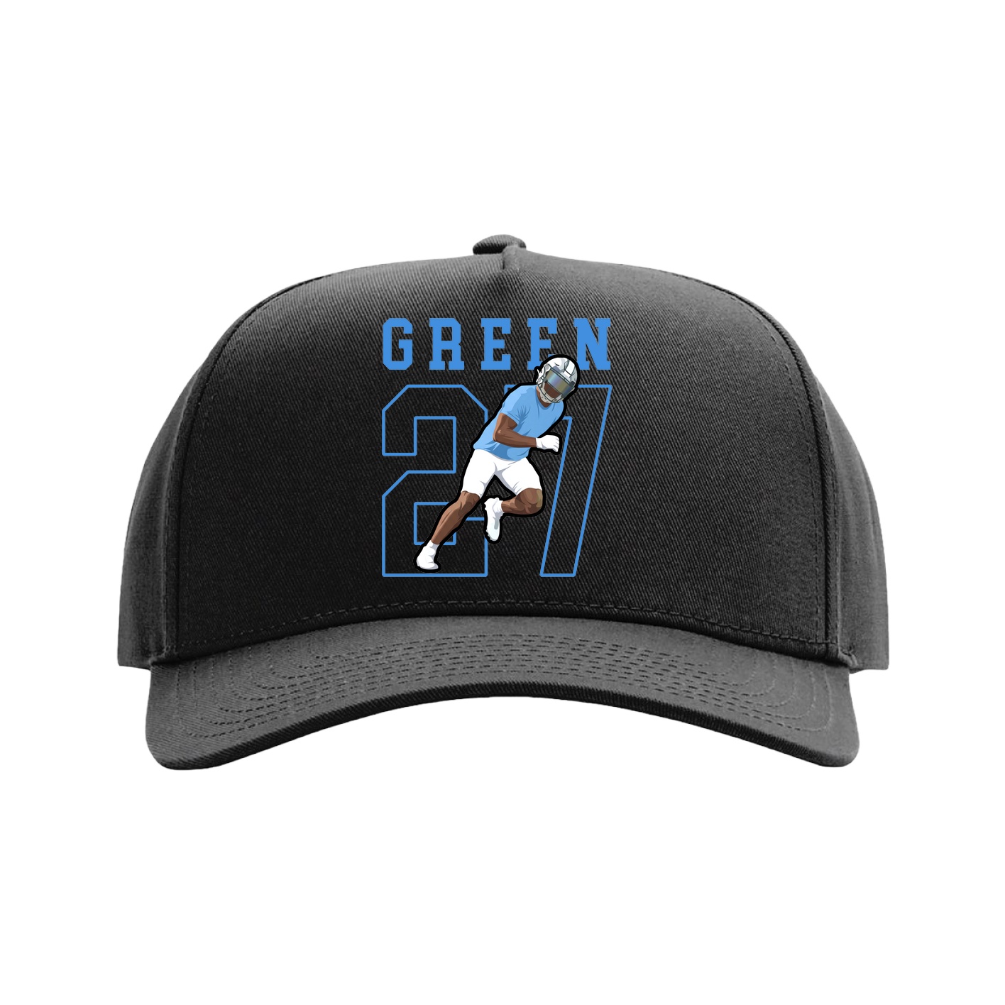 Full Fabric Five-Panel Champ Cap — Shirsey in Black