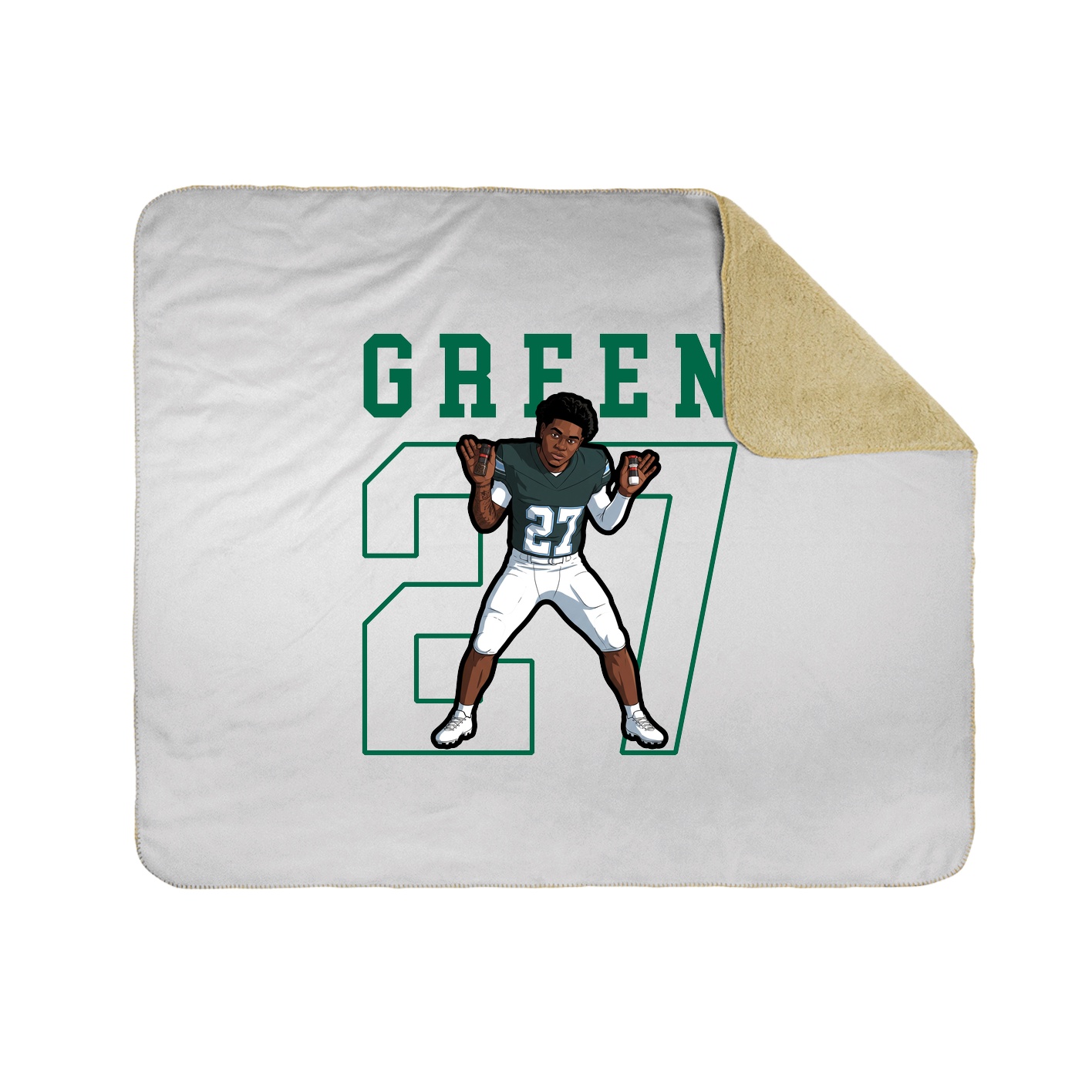 Throw Blanket — Shirsey in White