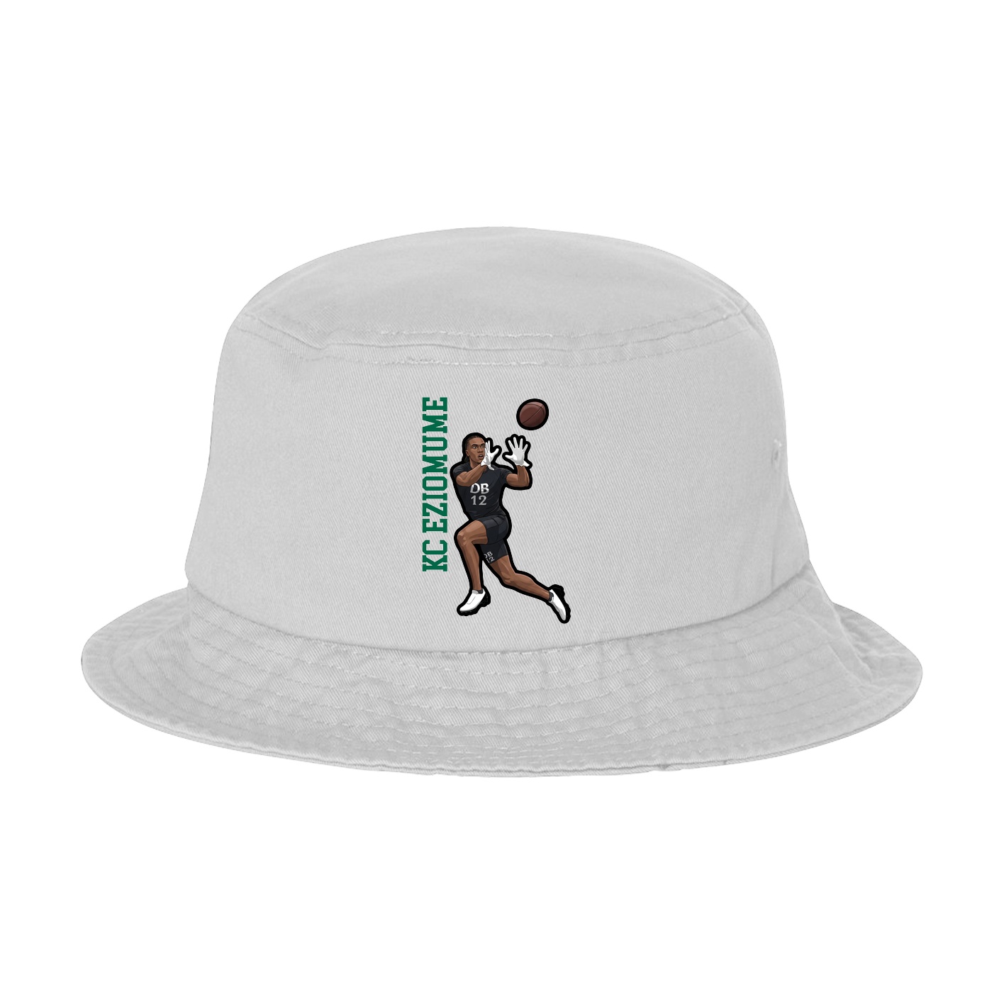Bucket Cap — Name Vertical in White