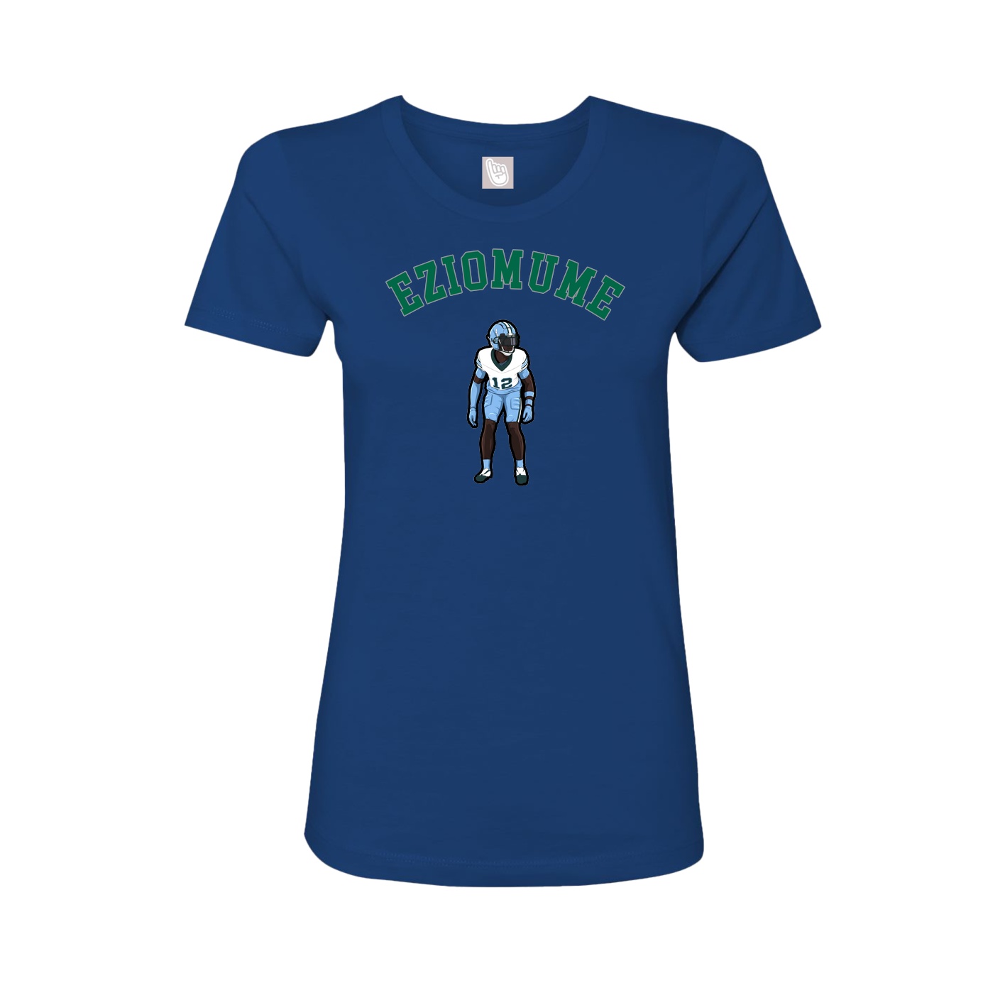 Fitted Women's Tee — Shirsey Arch in Royal