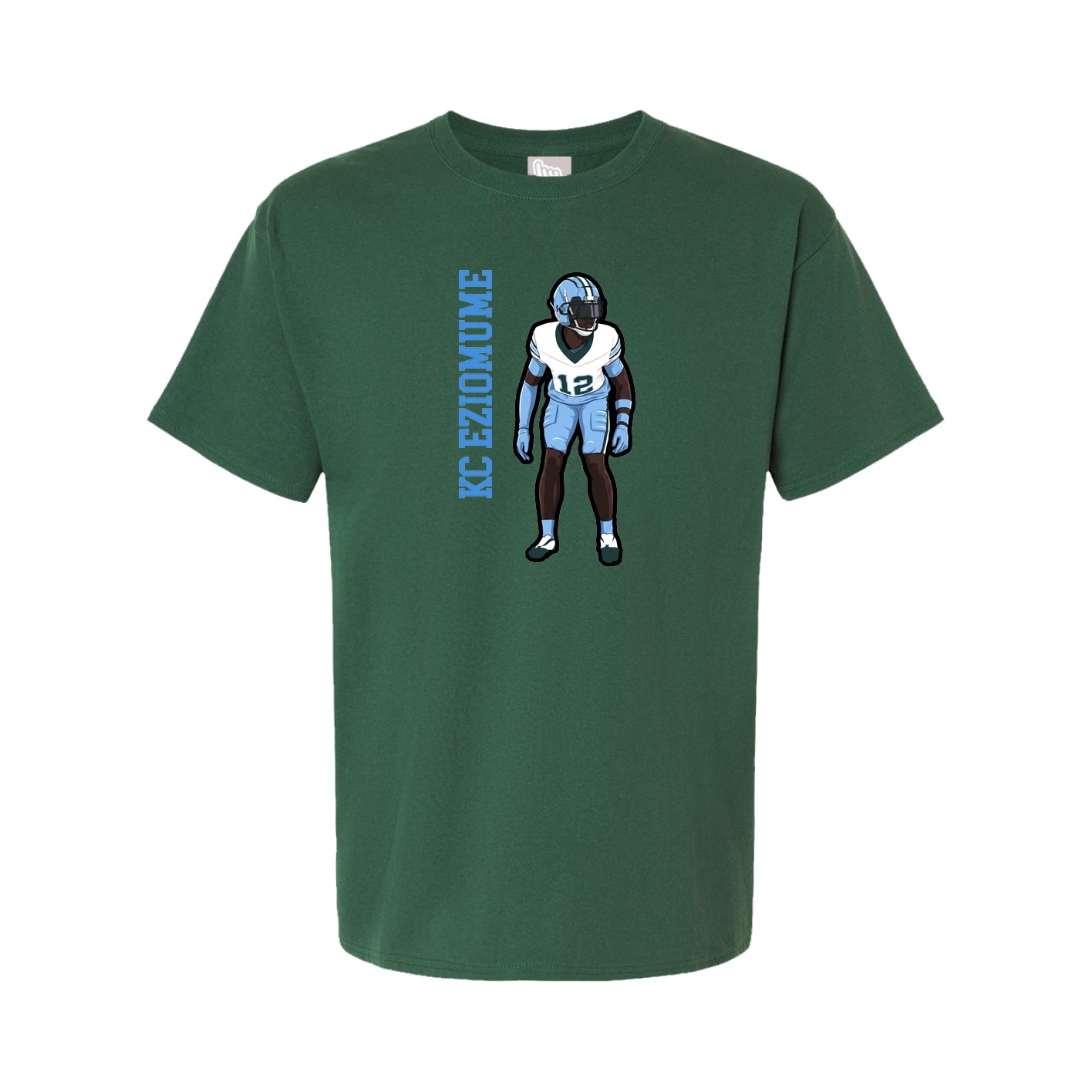 Tee — Name Vertical in Green