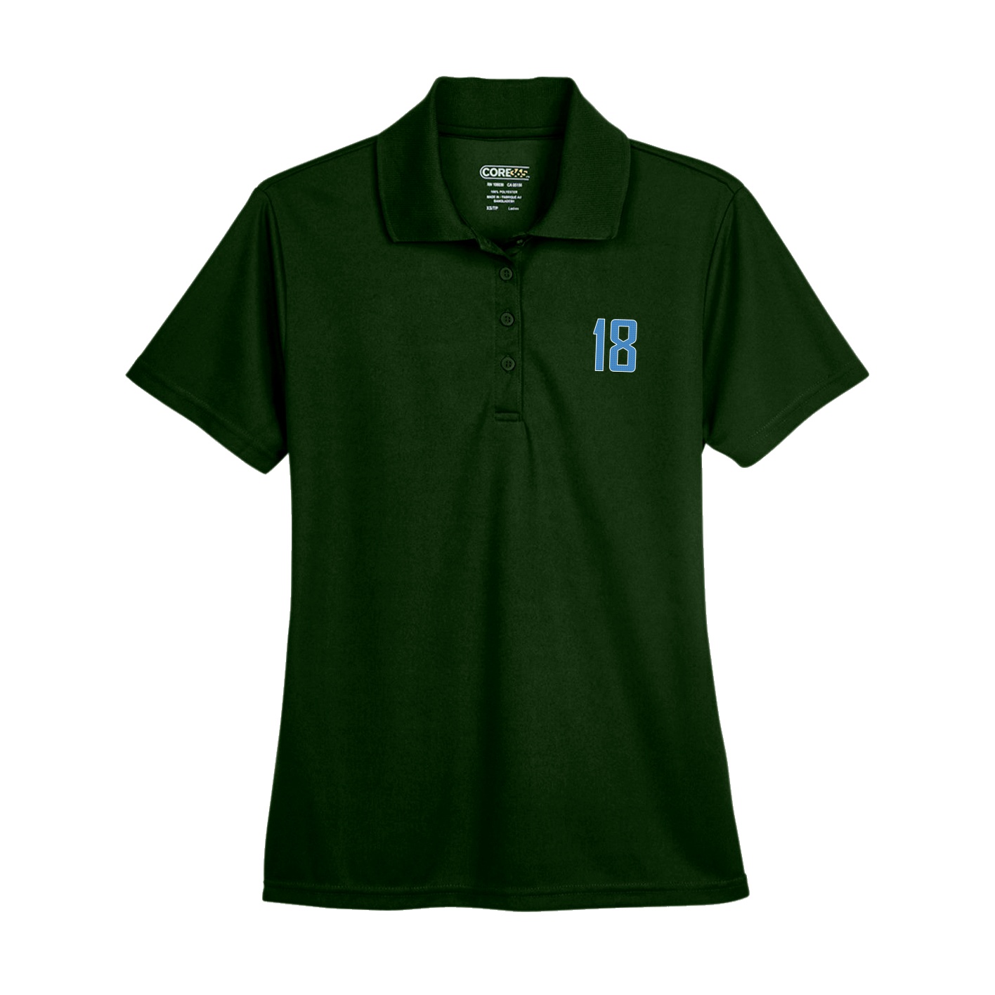 Womens Performance Polo — Front Shirsy in Green