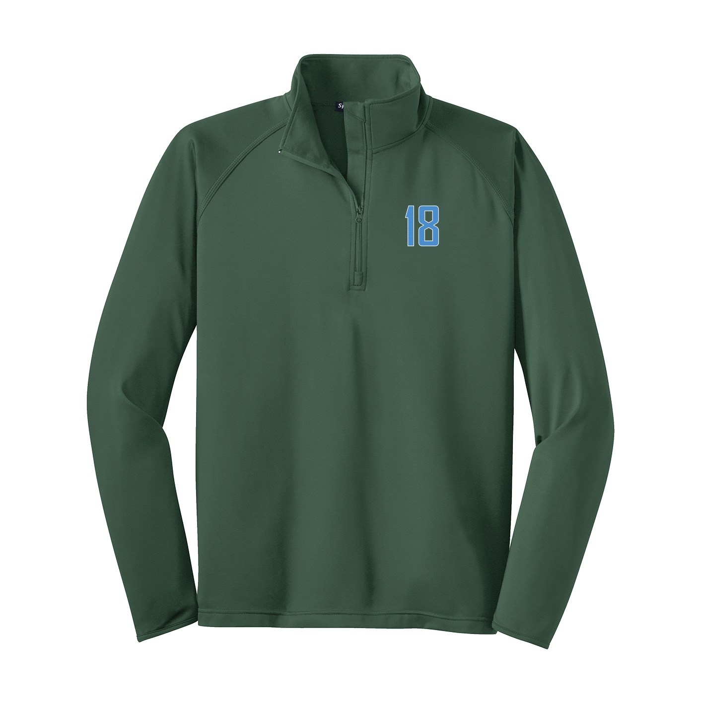 Q-Zip Pullover — Front Shirsy in Green