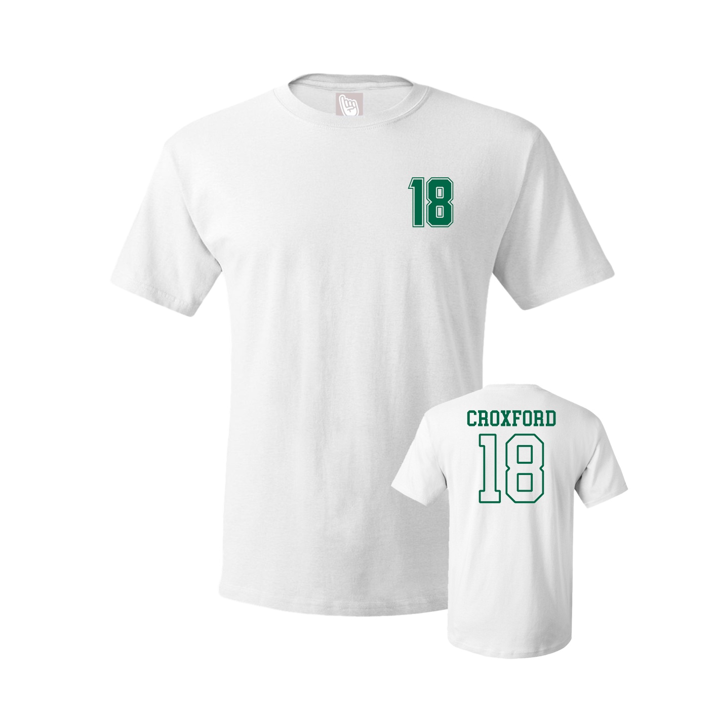 Youth Tee — Chest Back in White