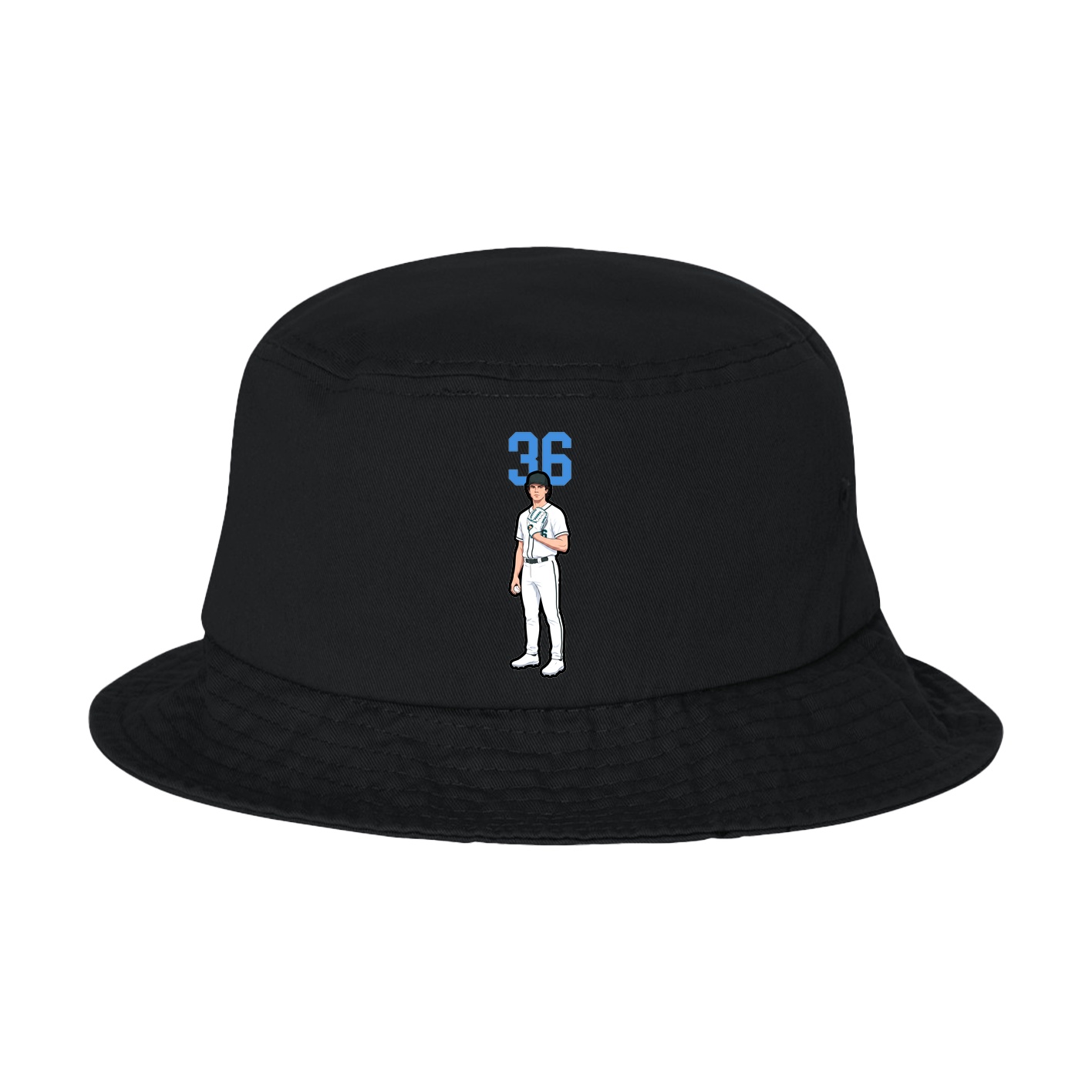 Bucket Cap — Number Top in Black