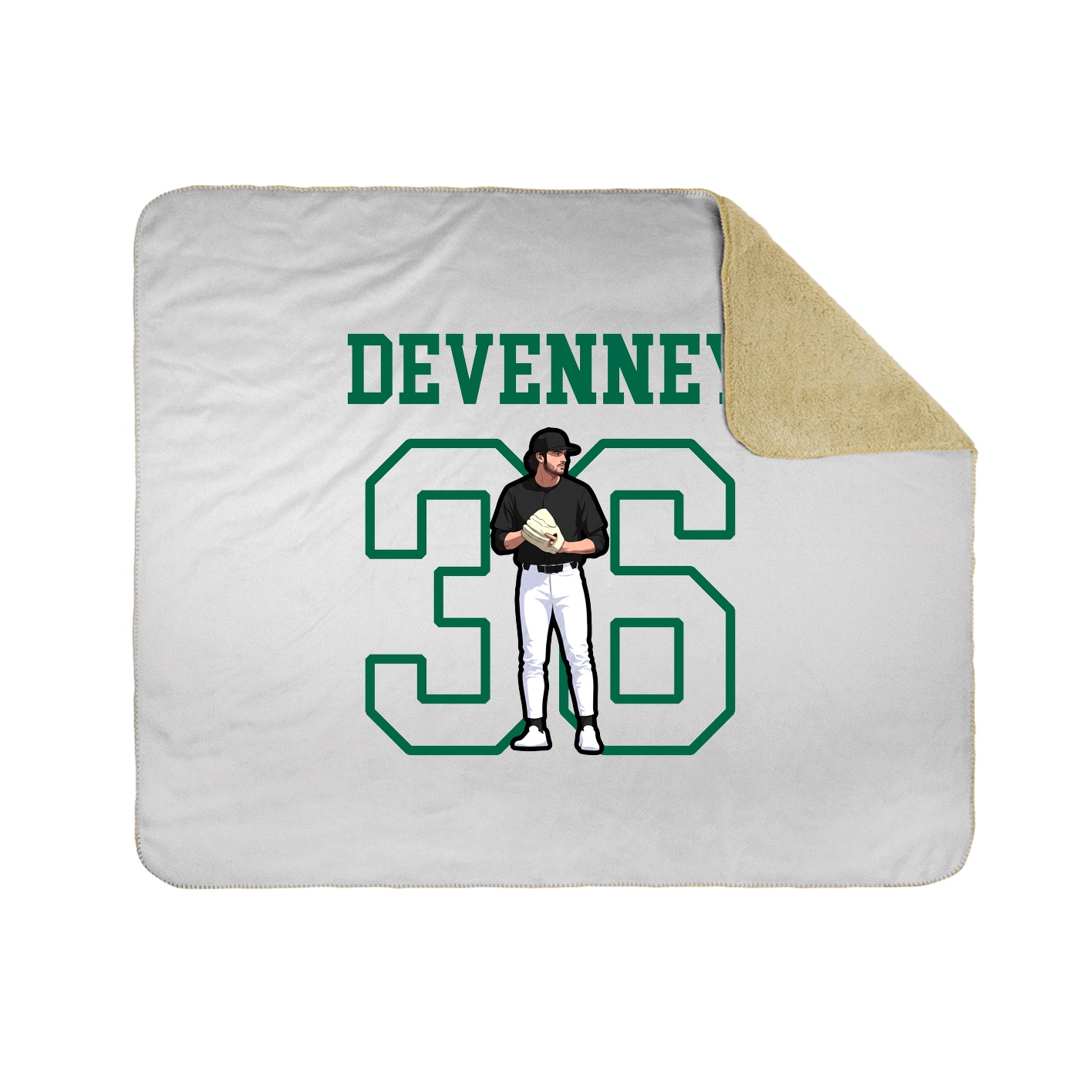 Throw Blanket — Shirsey in White