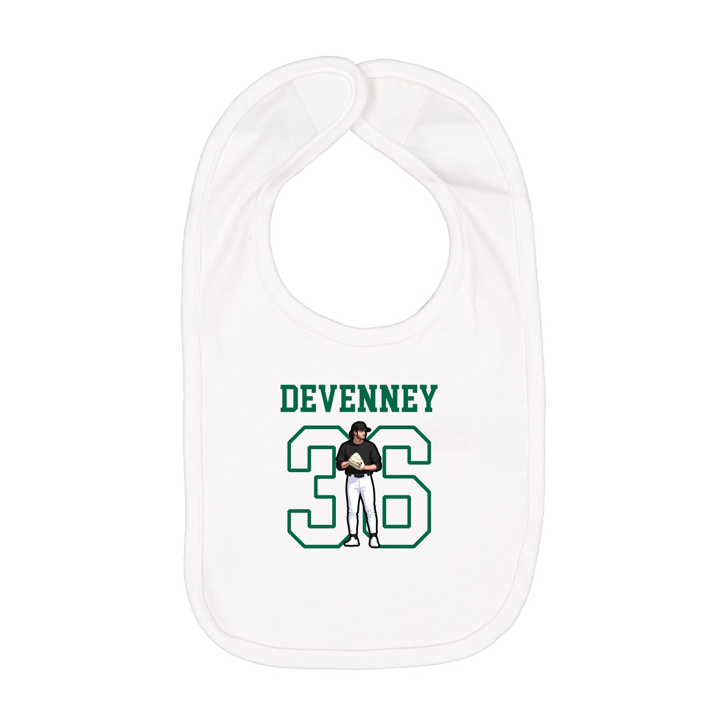 Infant Bib — Shirsey in White
