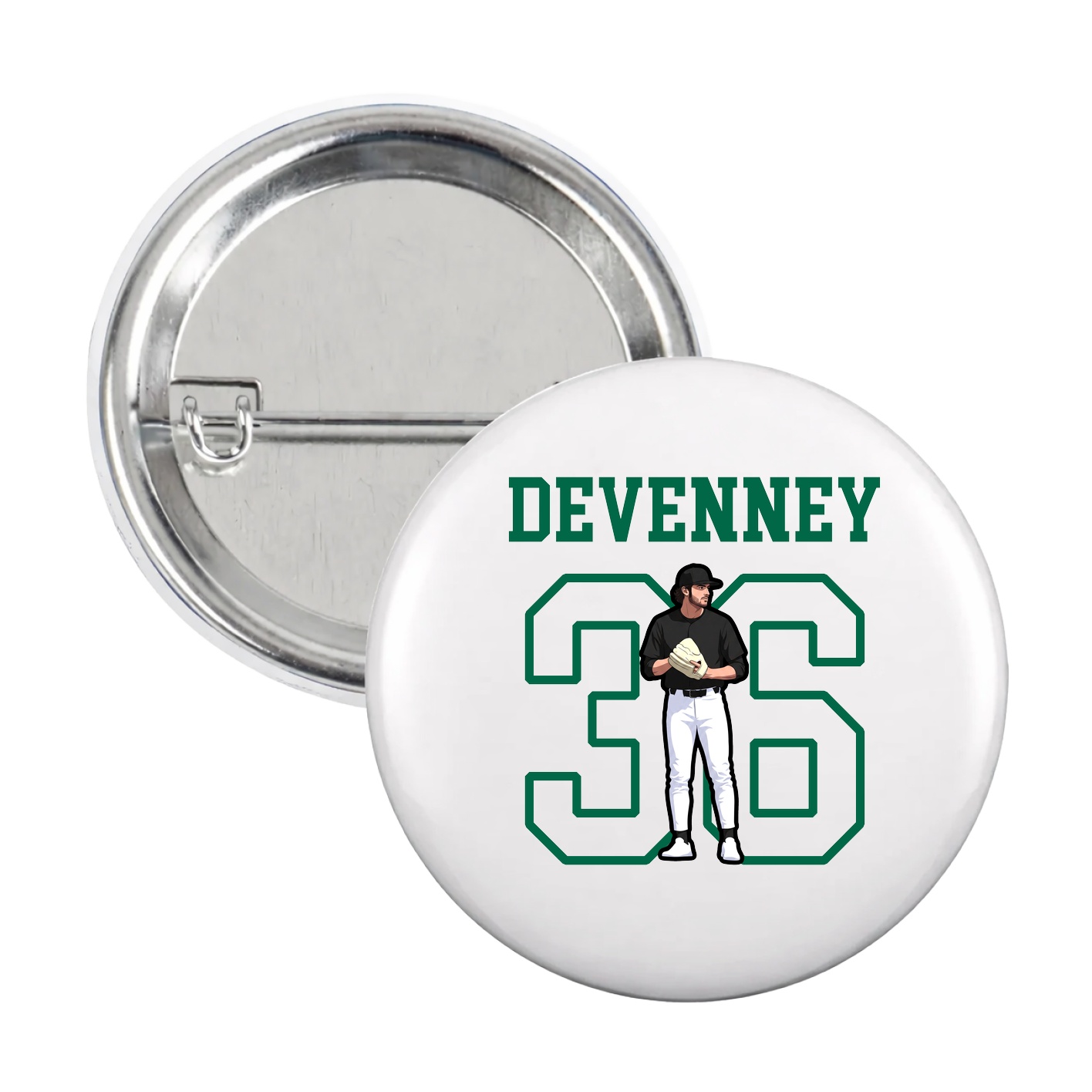 Game Day Button — Shirsey in White