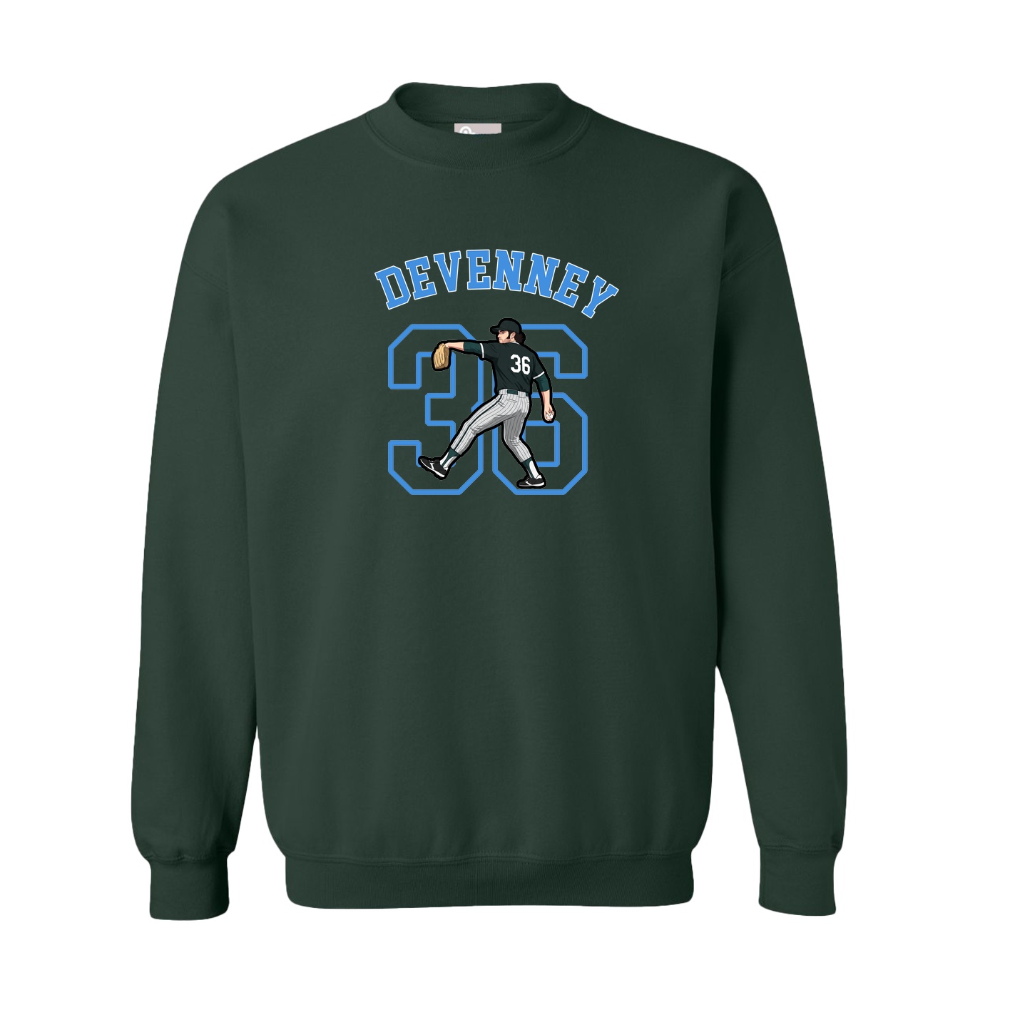 Fleece Crew — Shirsey Arch in Green