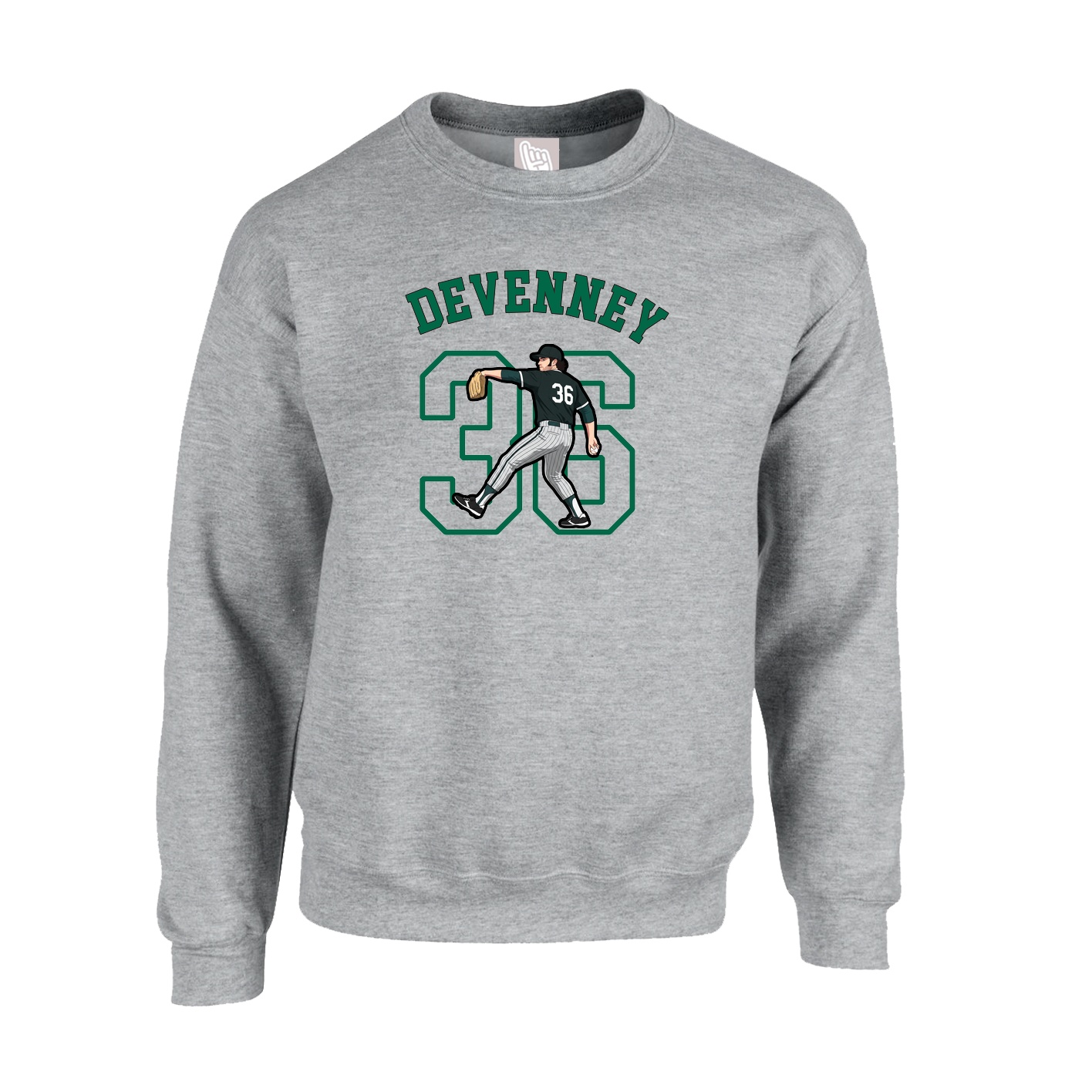 Fleece Crew — Shirsey Arch in Grey