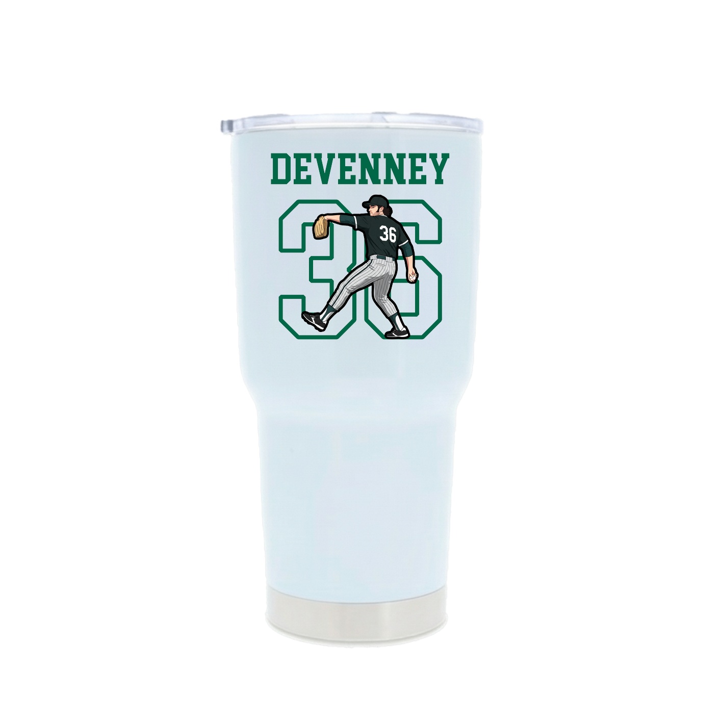 30oz Stainless Steel Tumbler — Shirsey in White