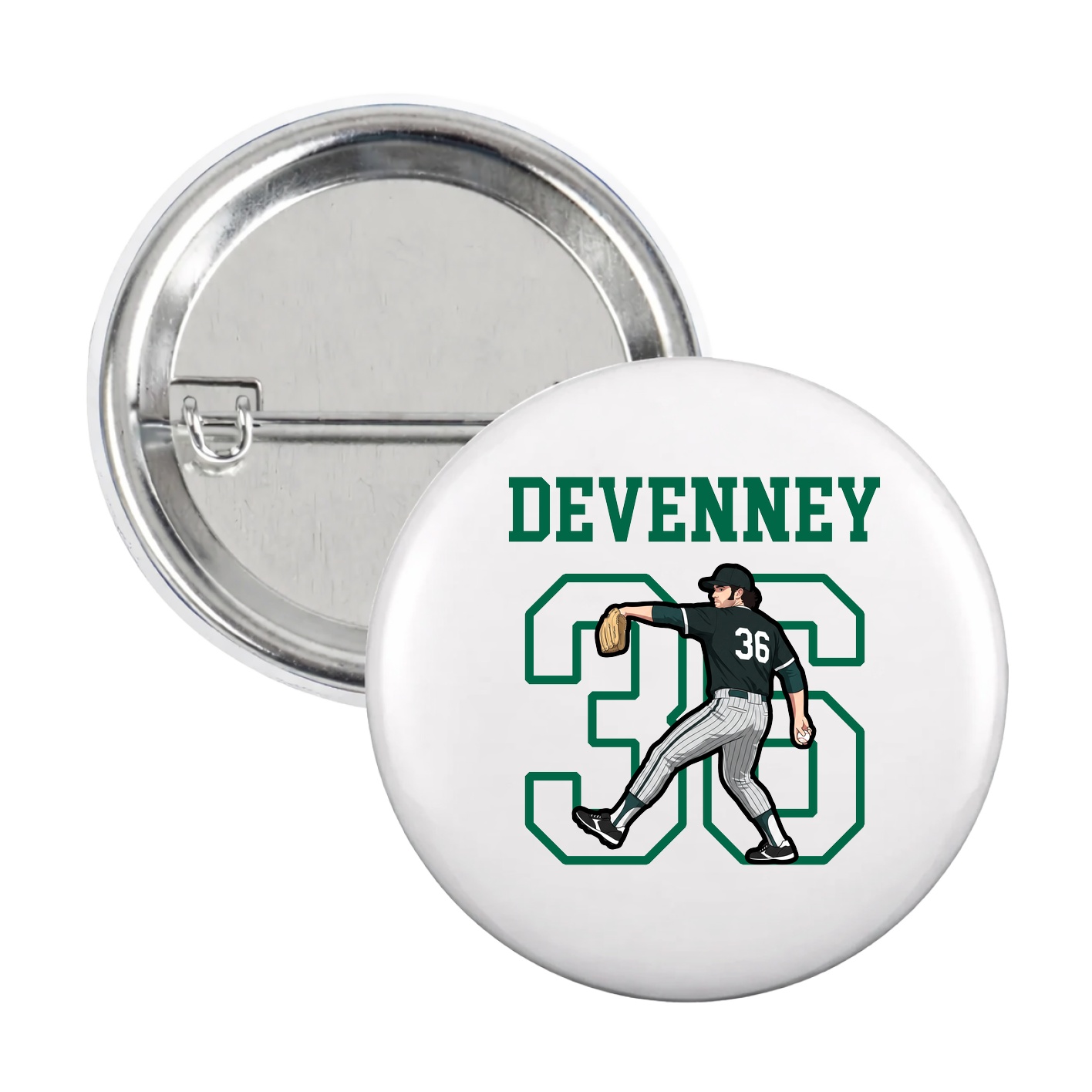 Game Day Button — Shirsey in White