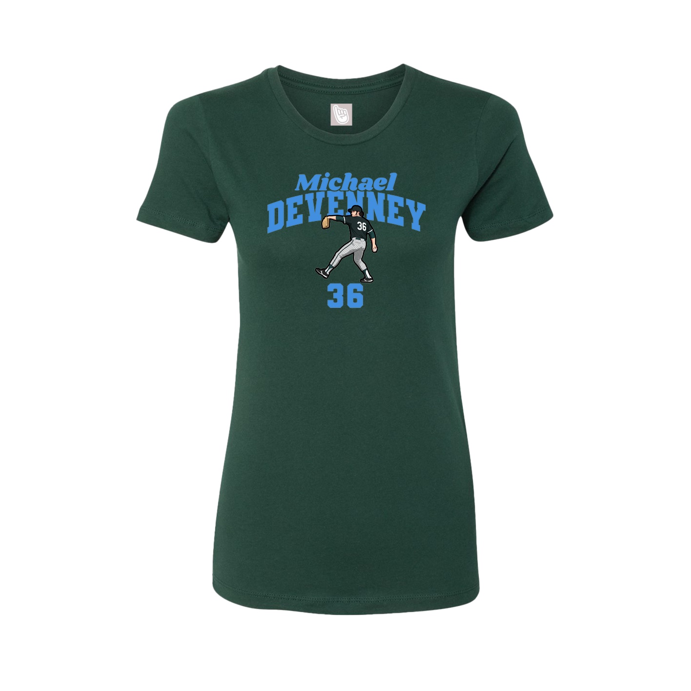 Womens Tee — Signature Arch in Green