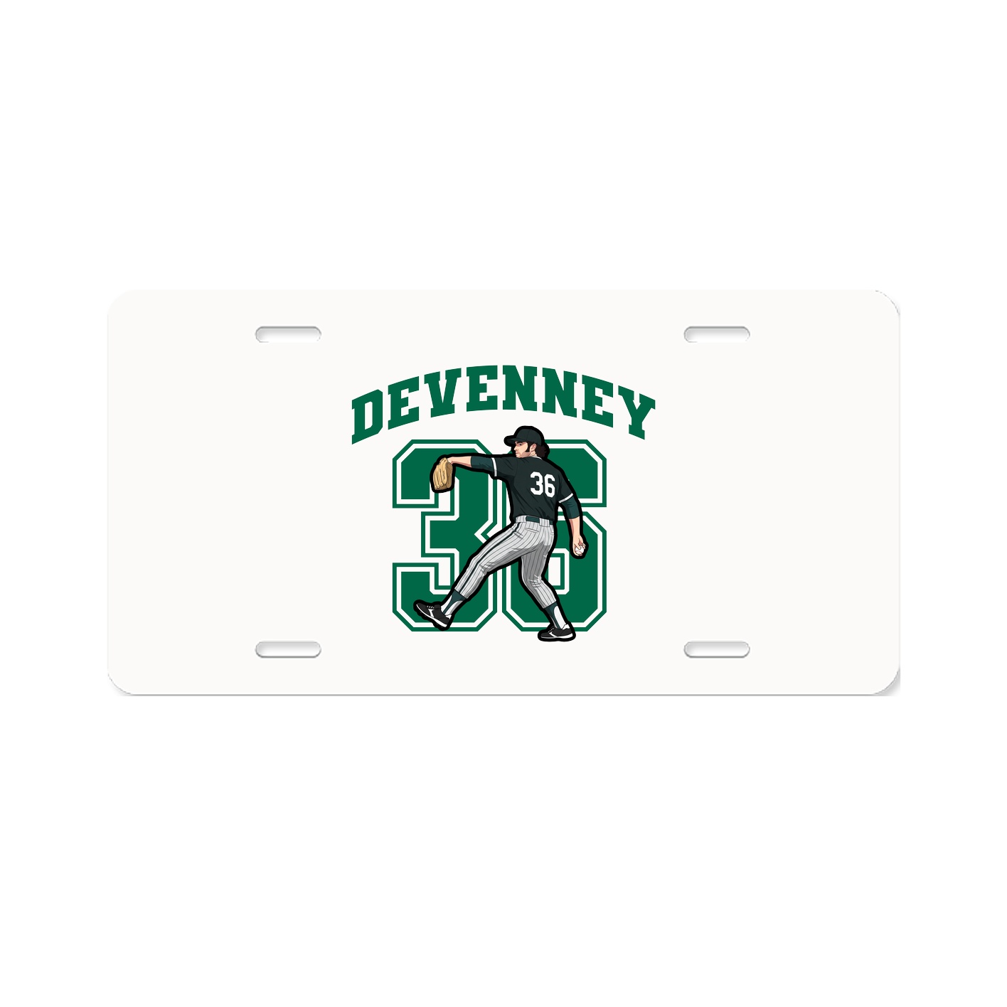 License Plate — Number in Classic