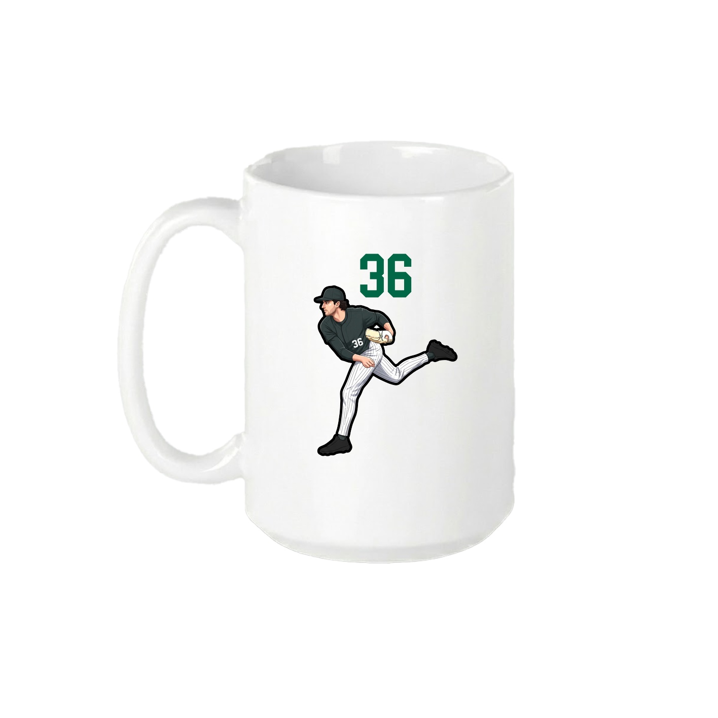 15oz Coffee Mug — Number Top in White