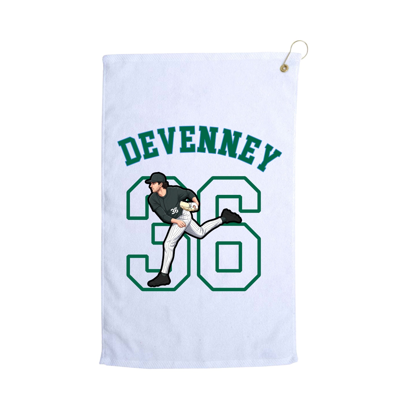 Golf Towel — Shirsey Arch in White