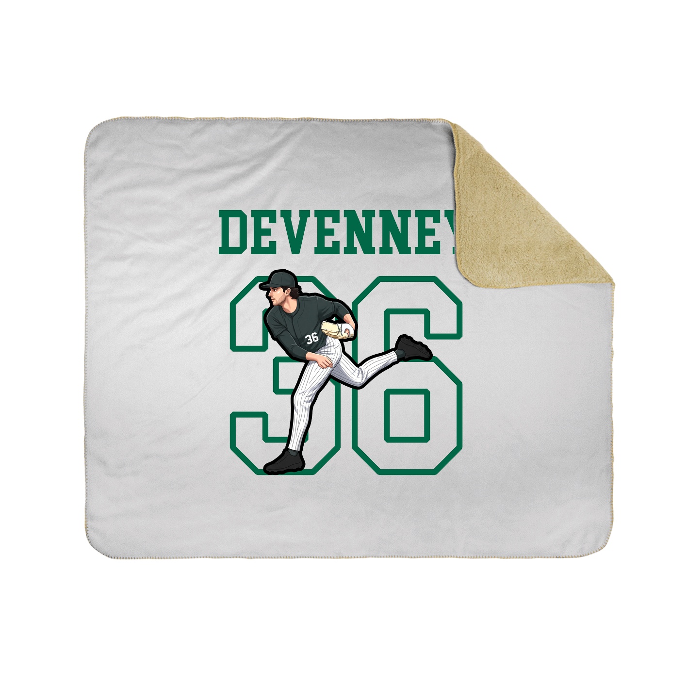 Throw Blanket — Shirsey in White