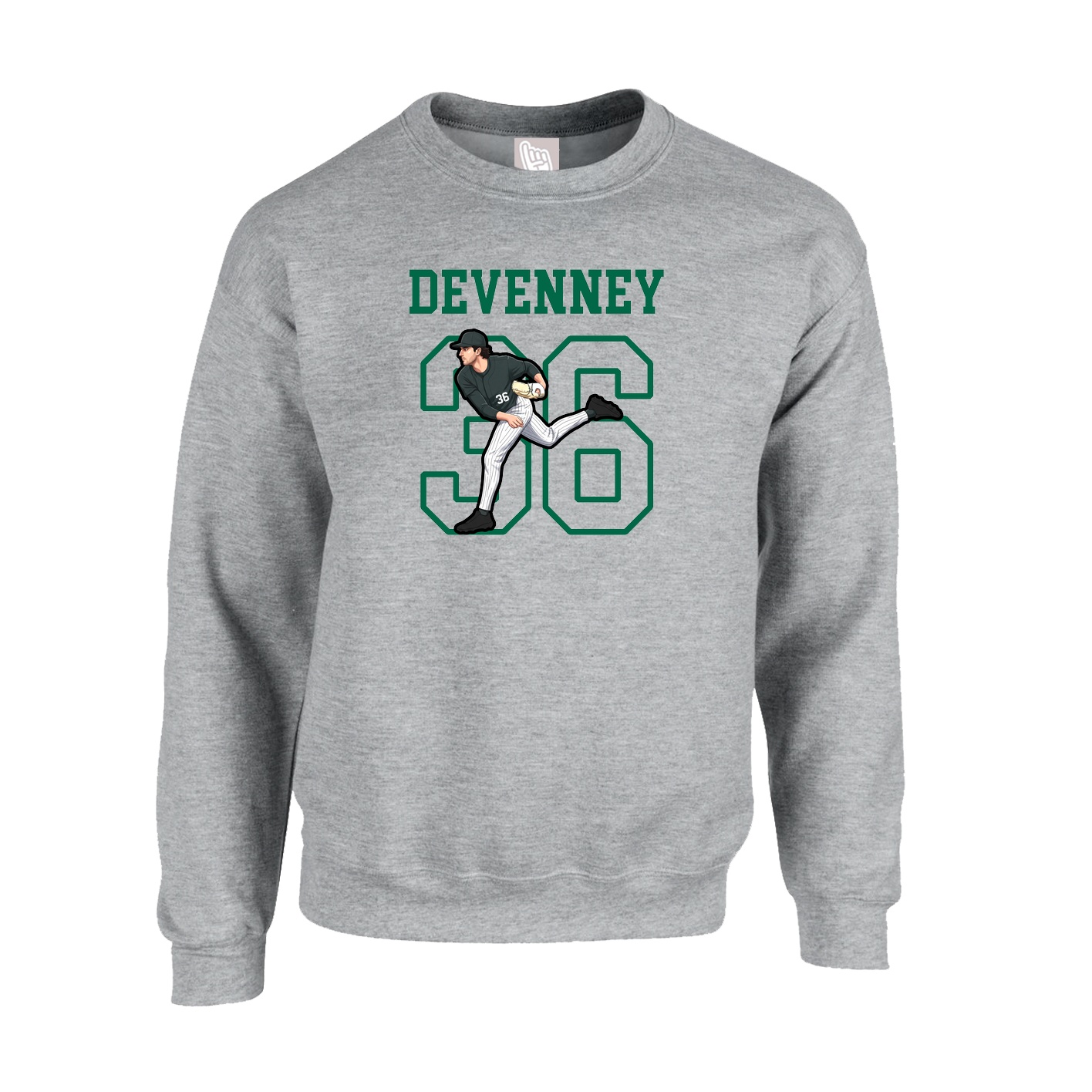 Fleece Crew — Shirsey in Grey