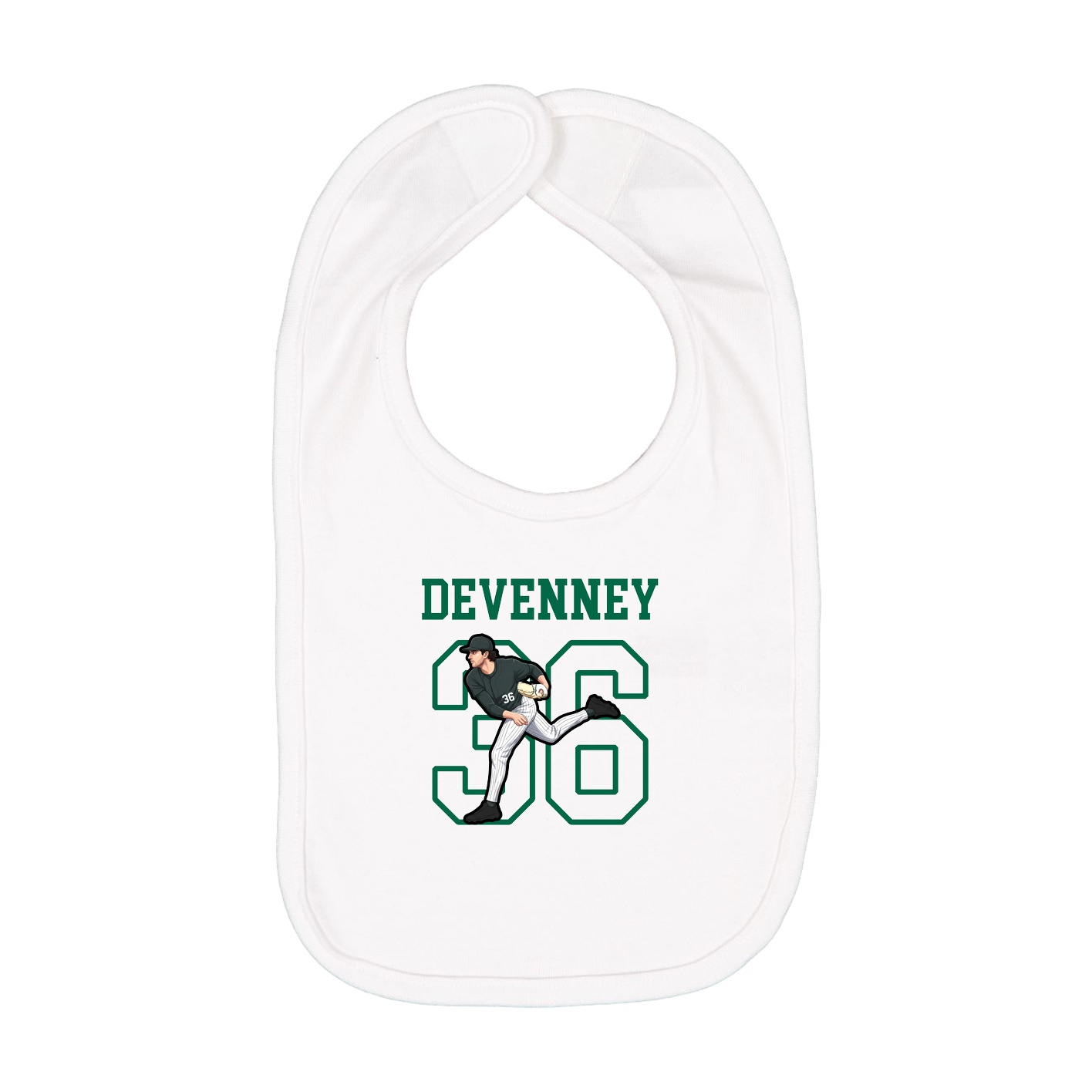 Infant Bib — Shirsey in White