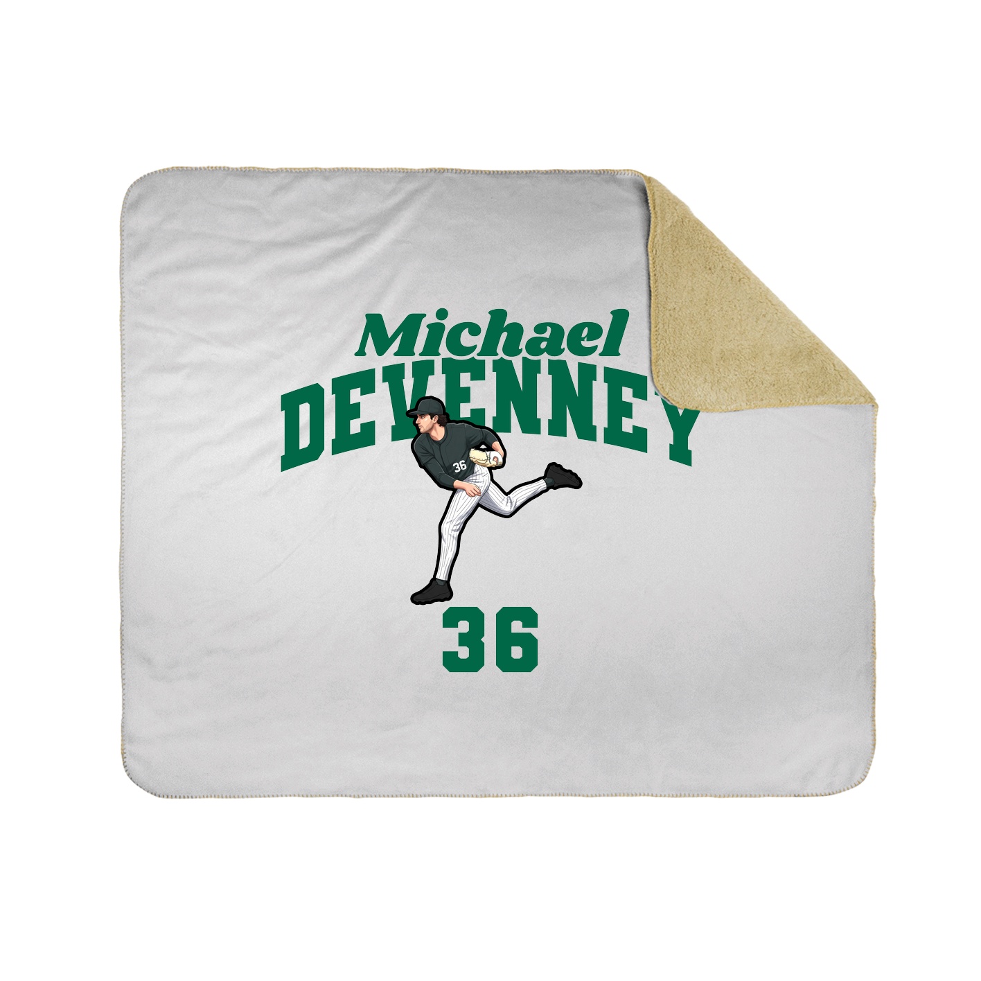 Throw Blanket — Signature Arch in White
