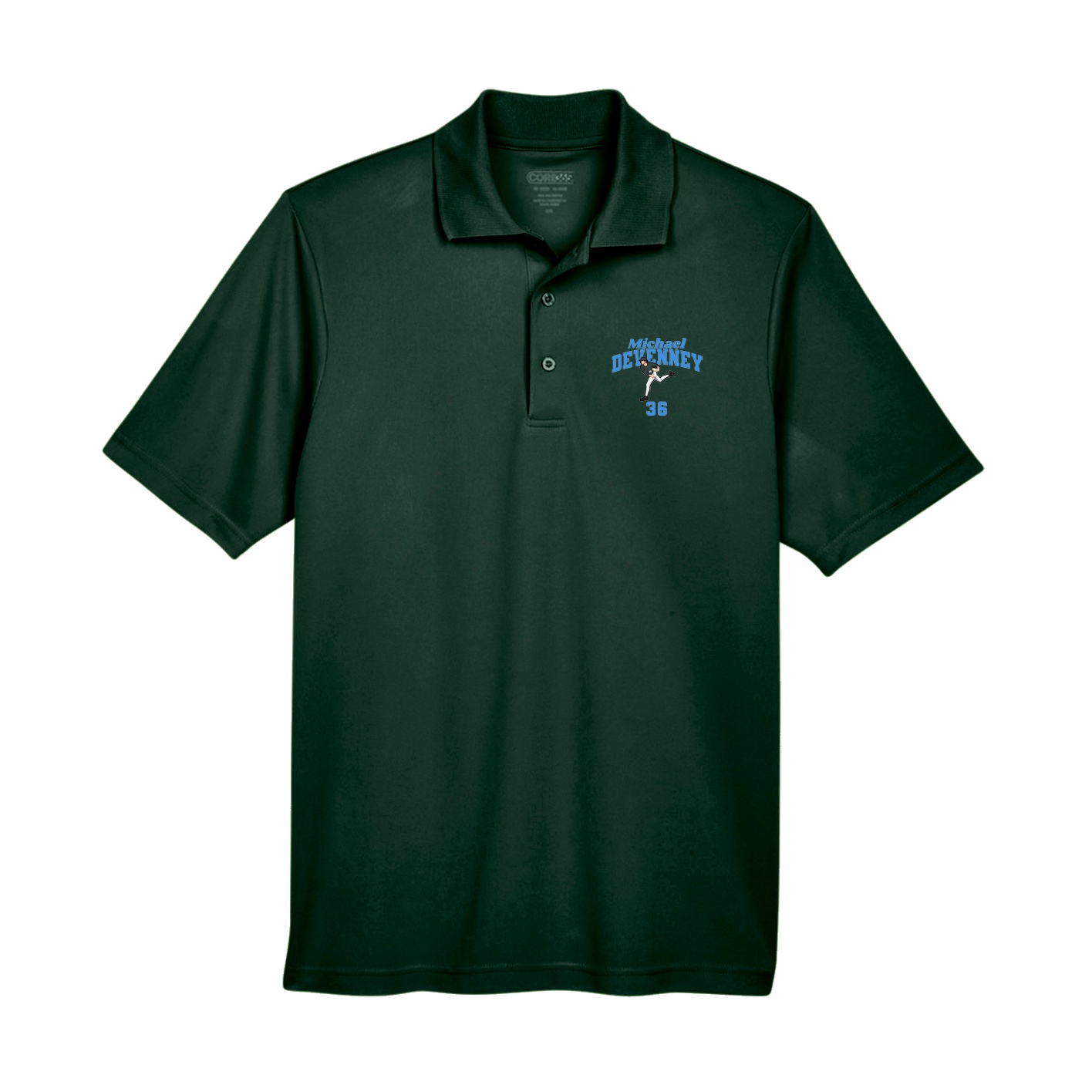 Performance Polo — Signature Arch in Green