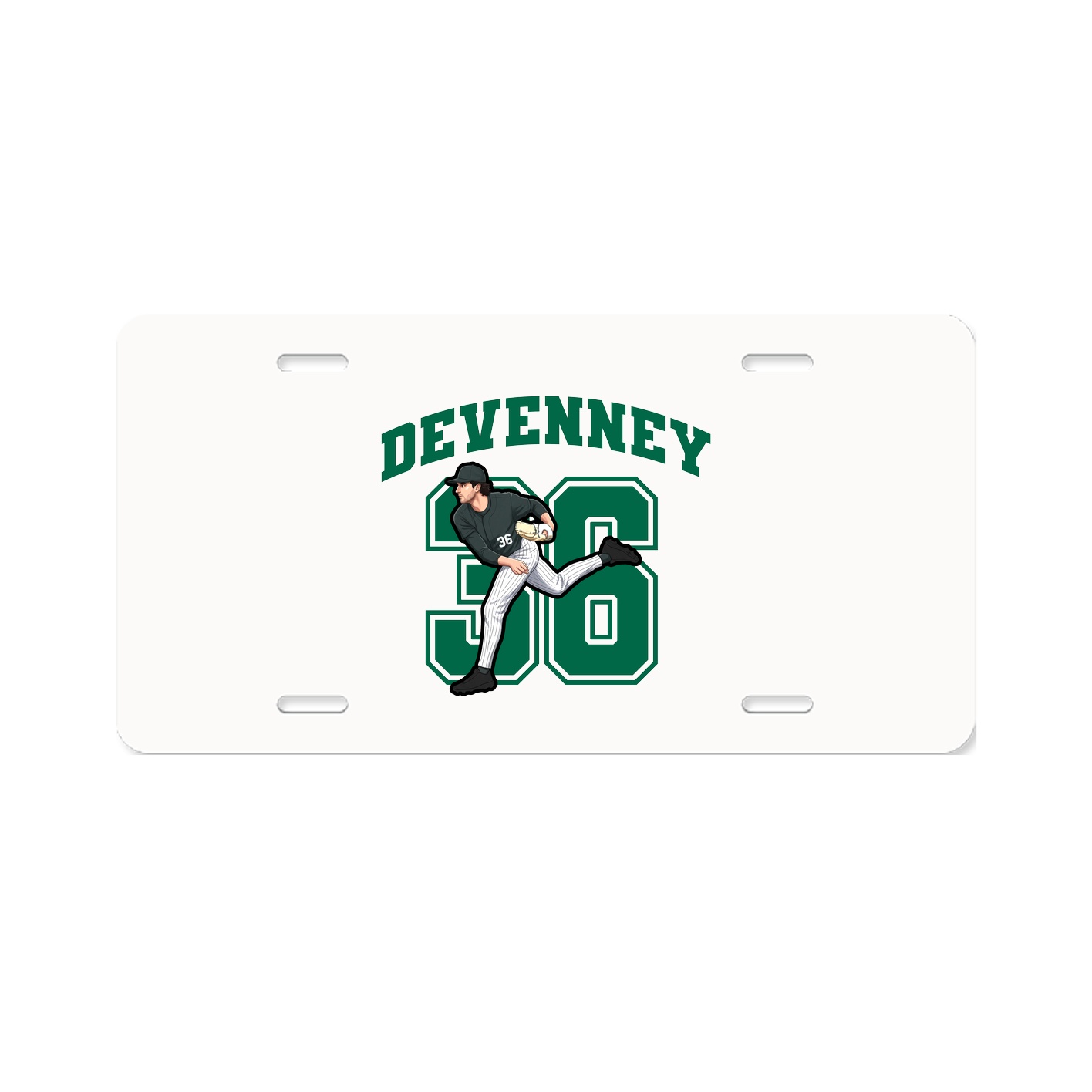 License Plate — Number in Classic