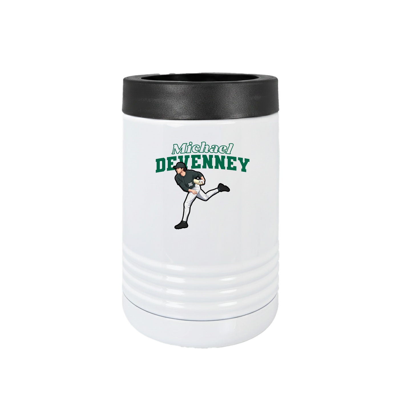 Beverage Holder — Name Arch in White