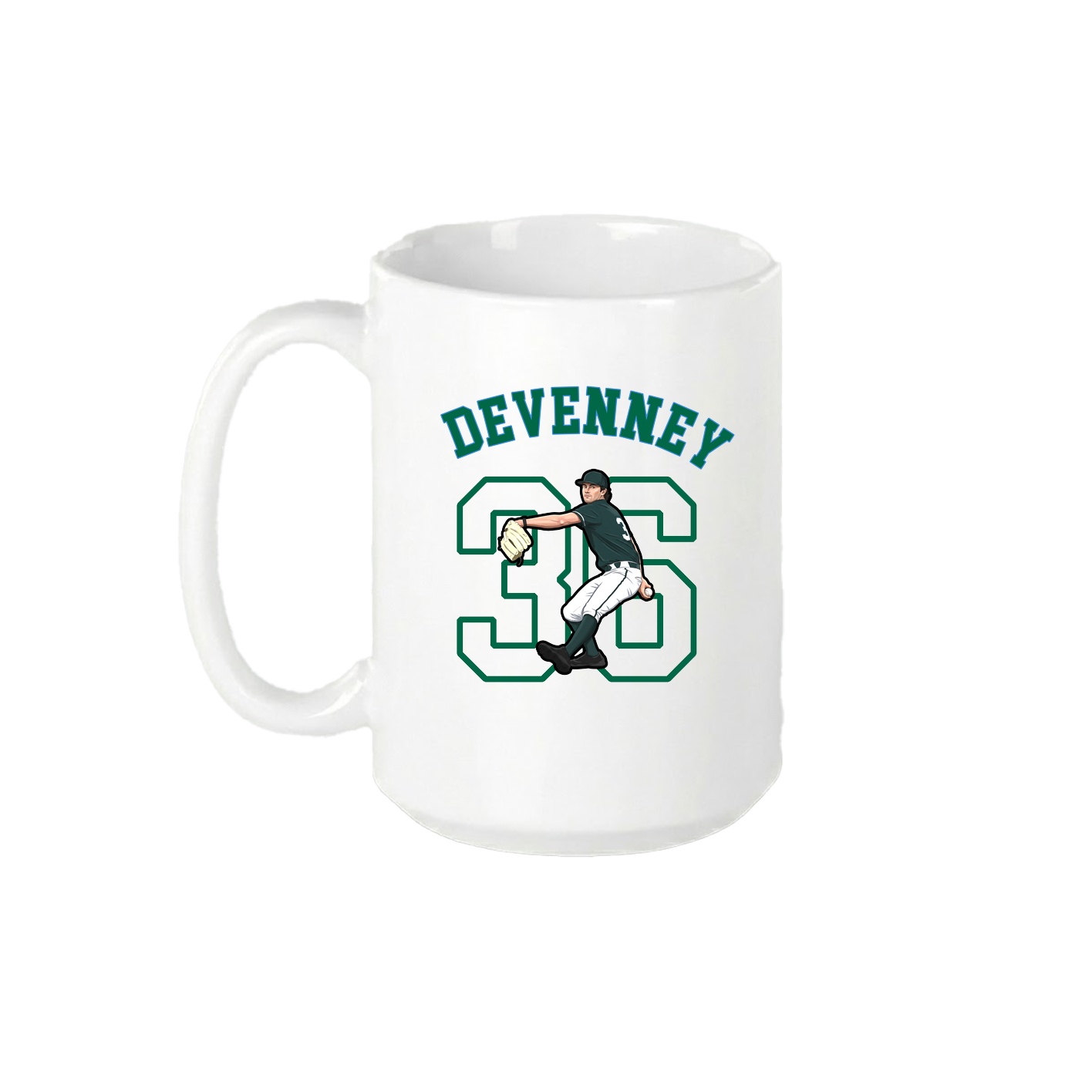 15oz Coffee Mug — Shirsey Arch in White