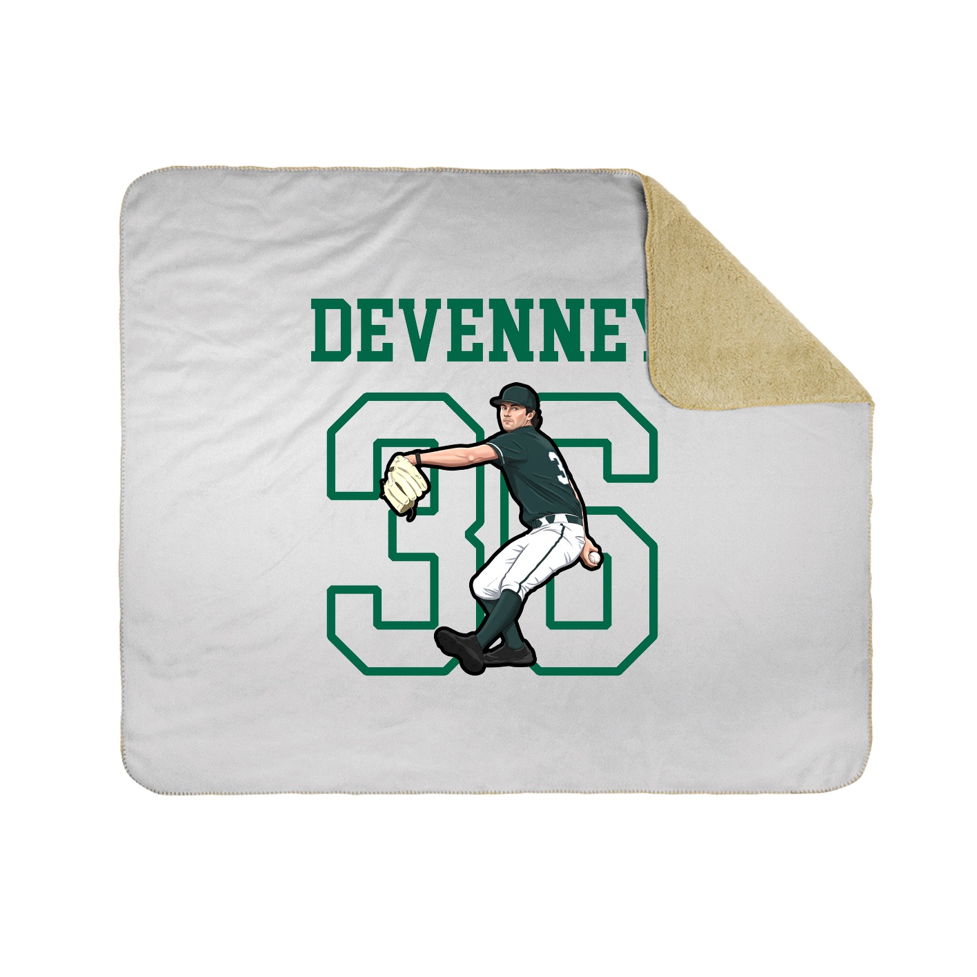 Throw Blanket — Shirsey in White
