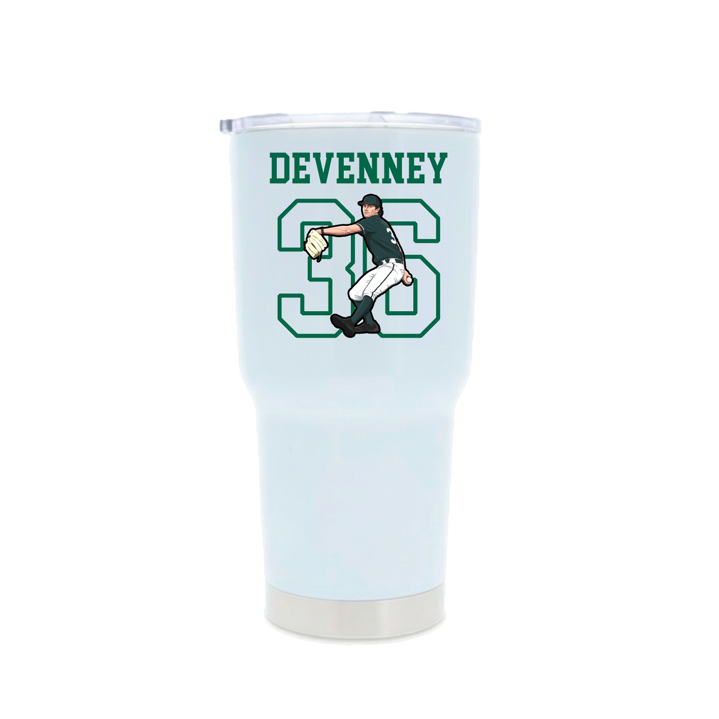 30oz Stainless Steel Tumbler — Shirsey in White