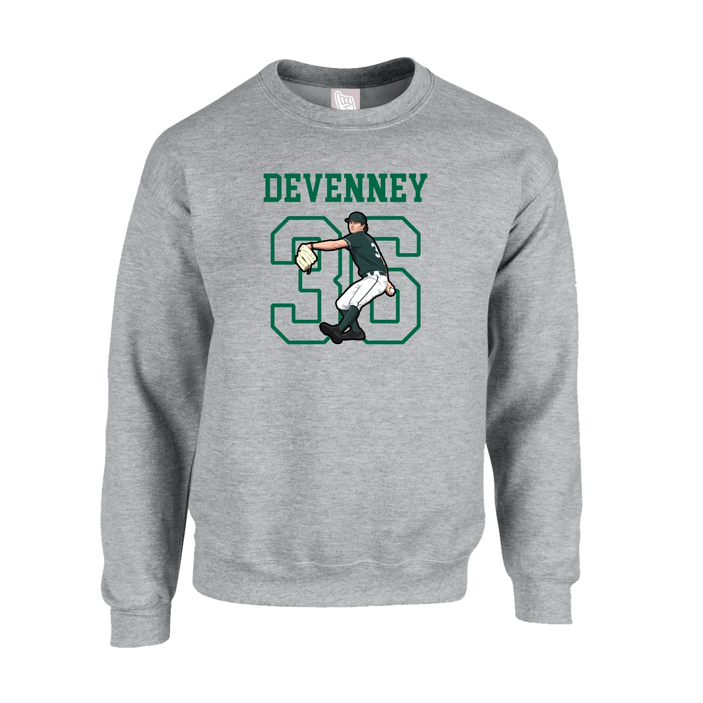 Fleece Crew — Shirsey in Grey