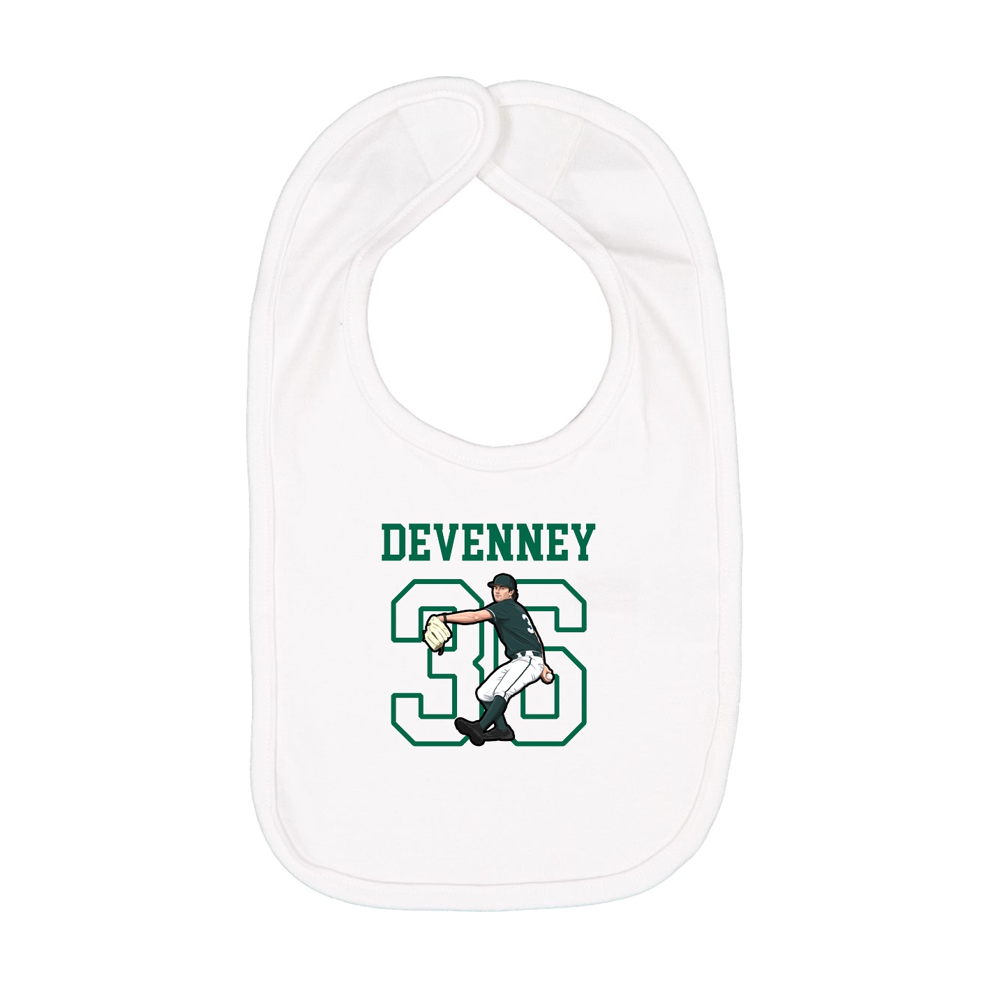 Infant Bib — Shirsey in White