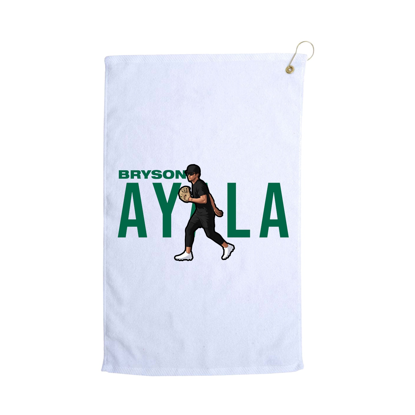 Golf Towel — Player Name in White