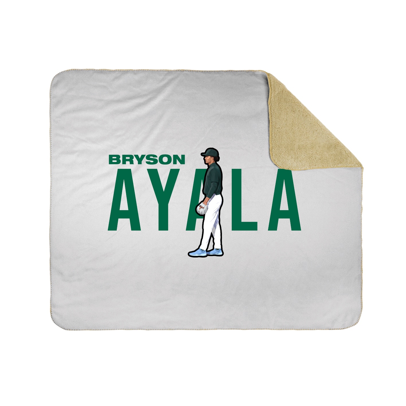 Throw Blanket — Player Name in White