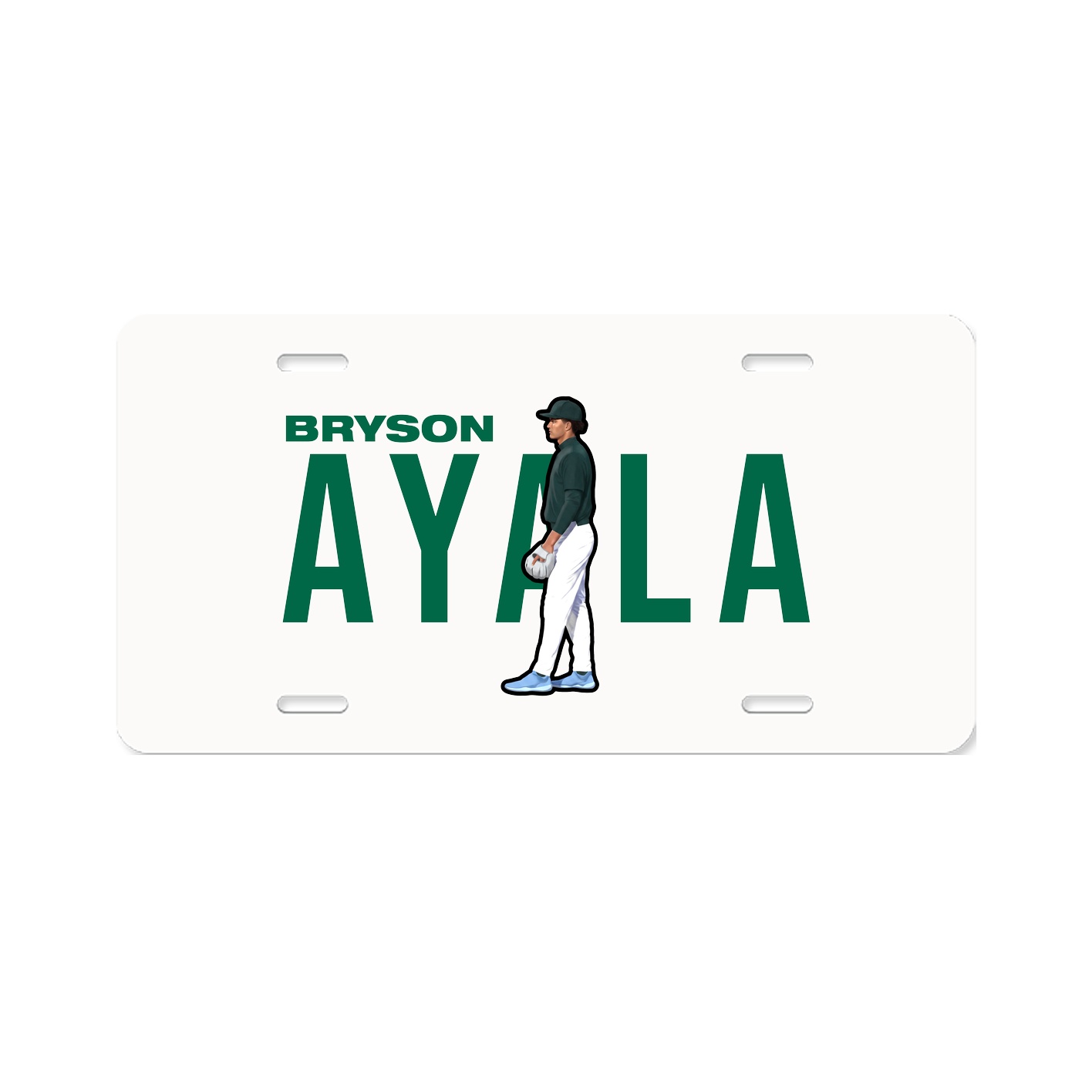 License Plate — Player Name in Classic