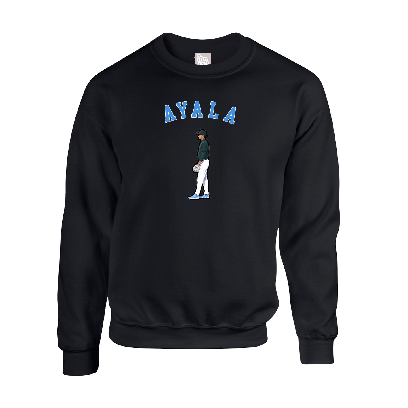 Fleece Crew — Shirsey Arch in Black