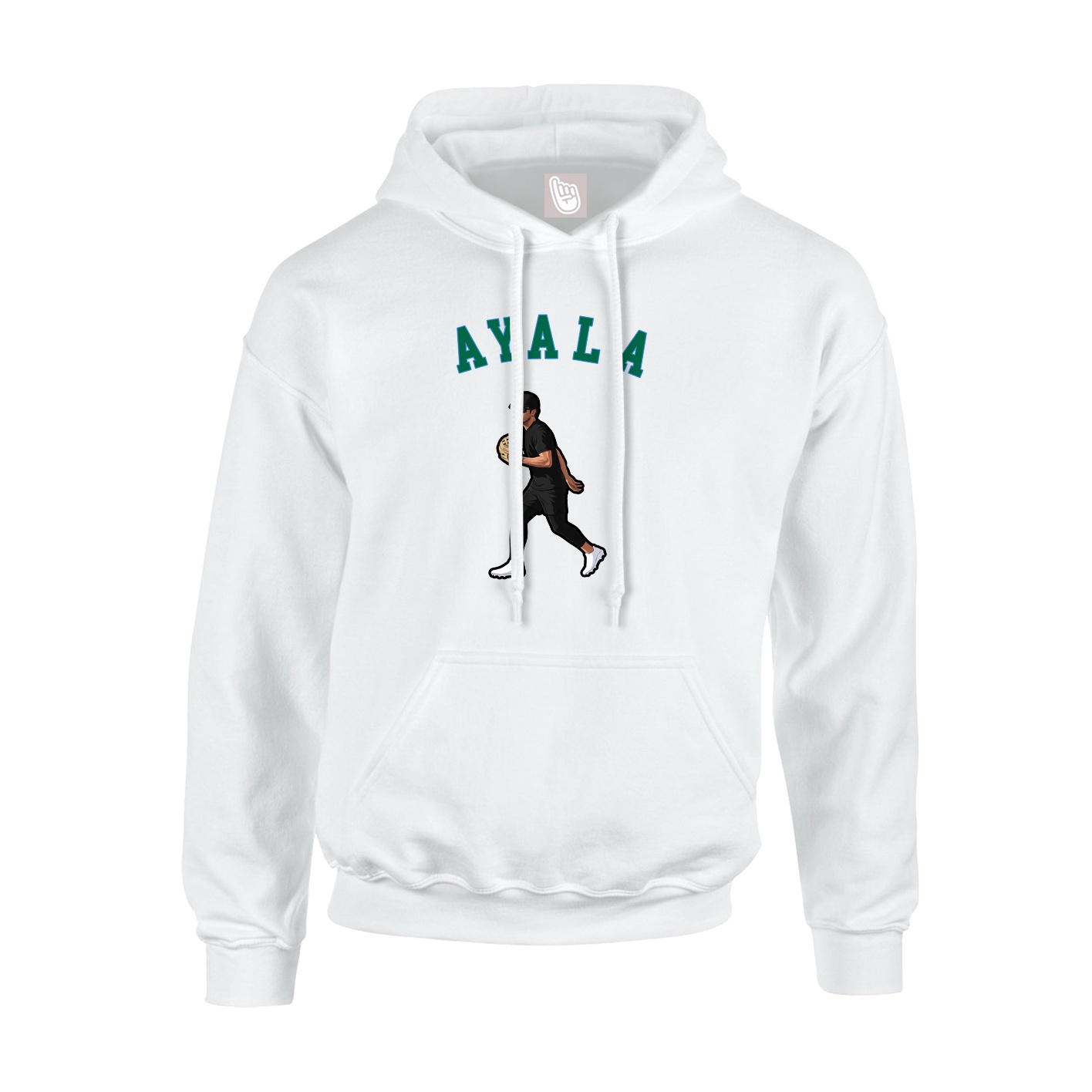 Youth Hoodie — Shirsey Arch in White