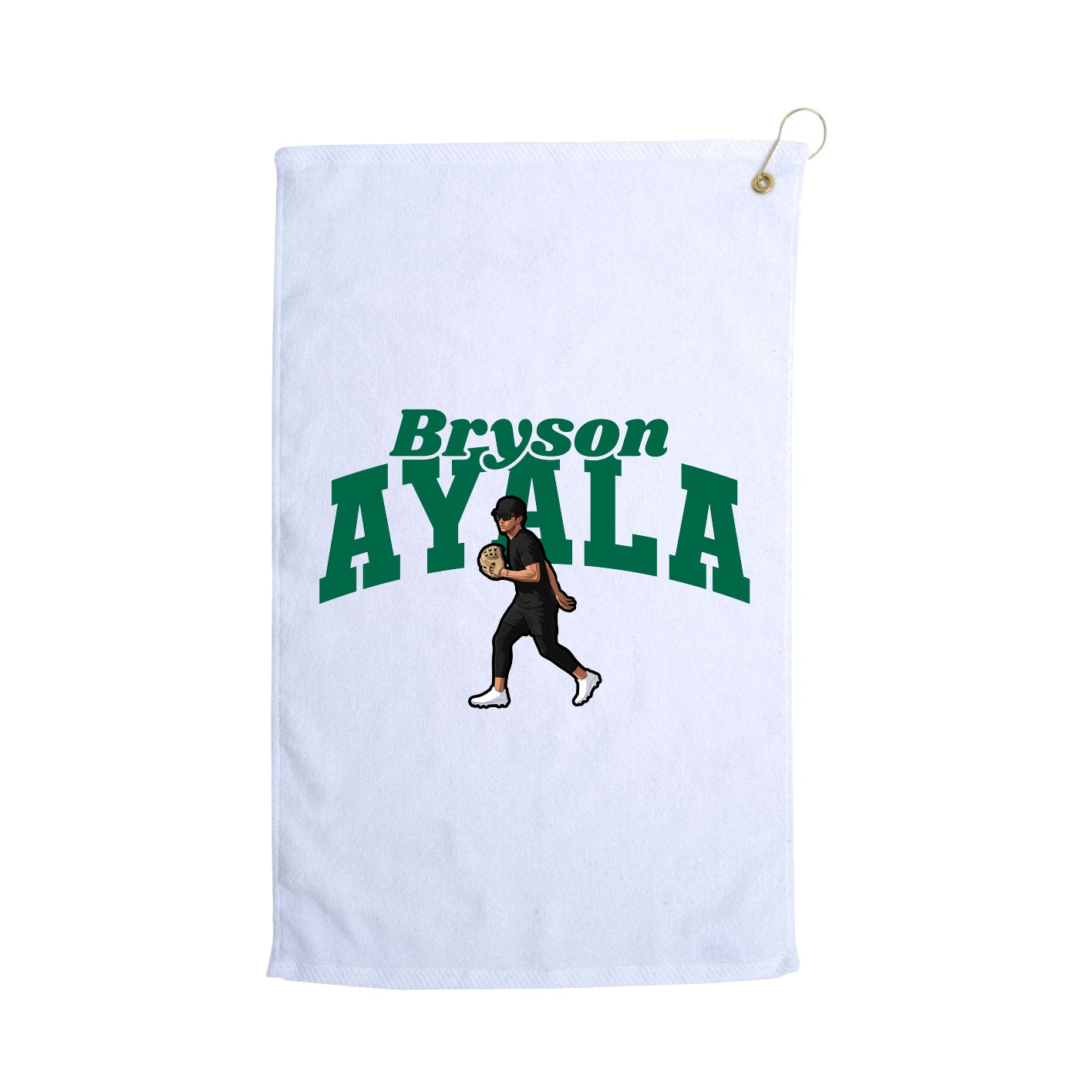 Golf Towel — Signature Arch in White