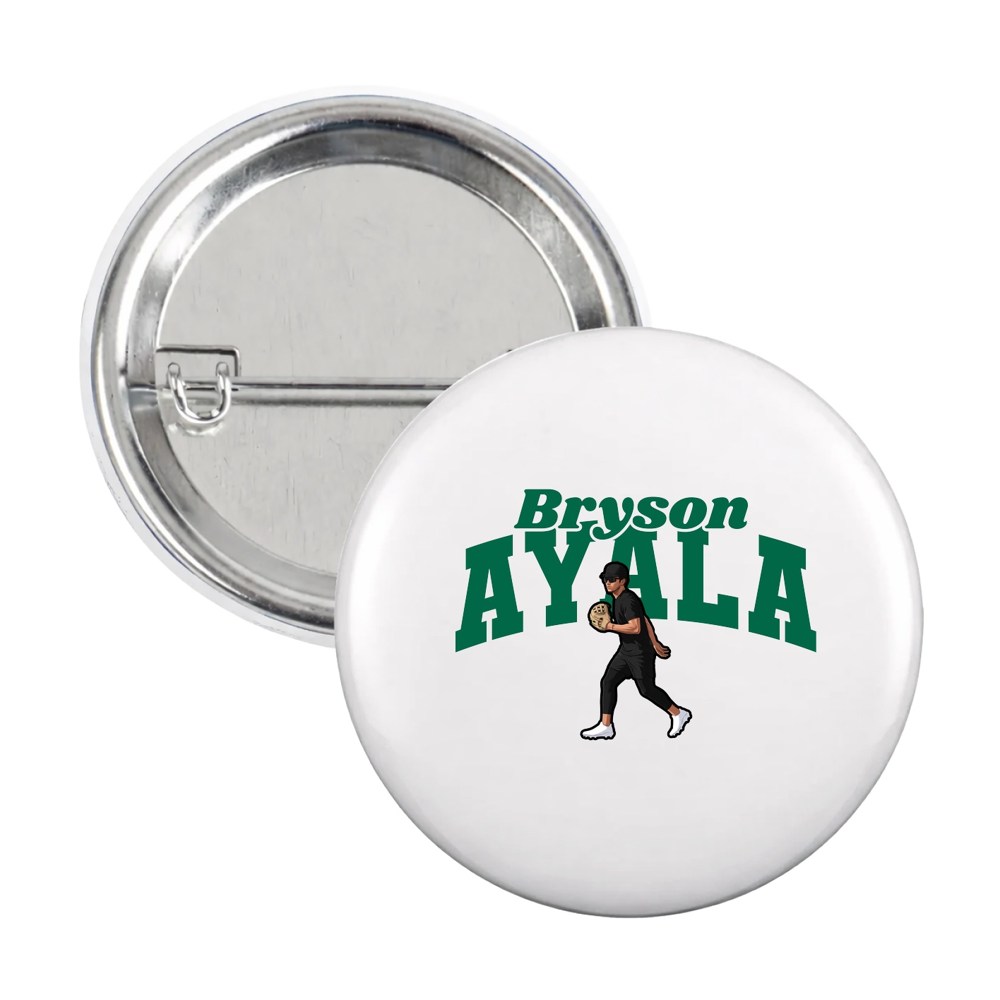 Game Day Button — Signature Arch in White