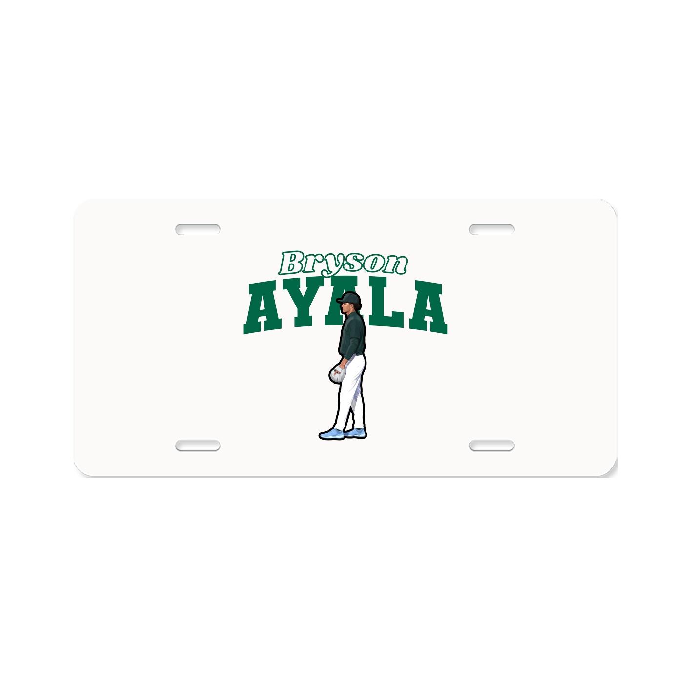 License Plate — Name Arch in Classic